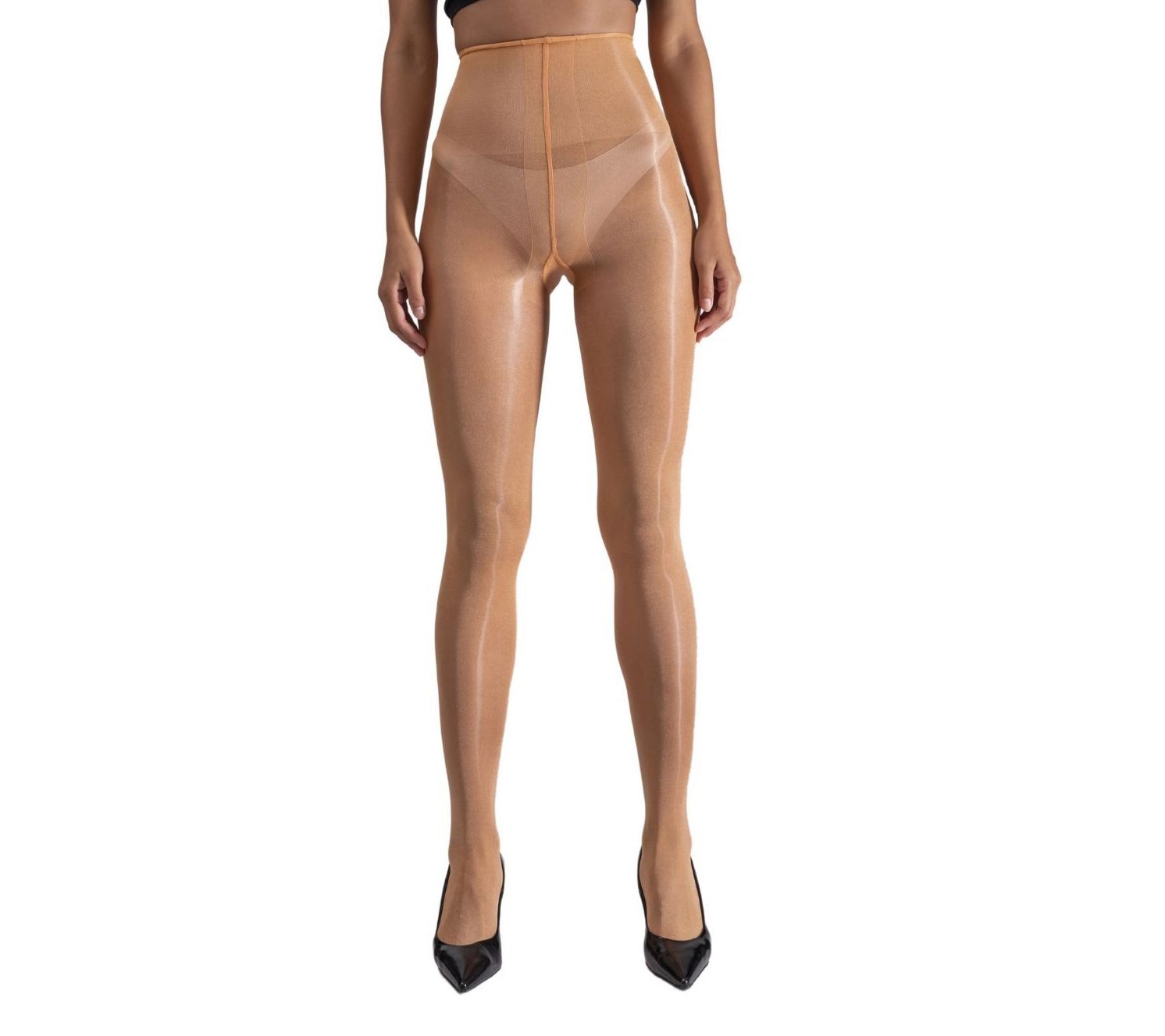 LECHERY Lustrous Silk Shiny Highwaist 20 DenierNylon Tights