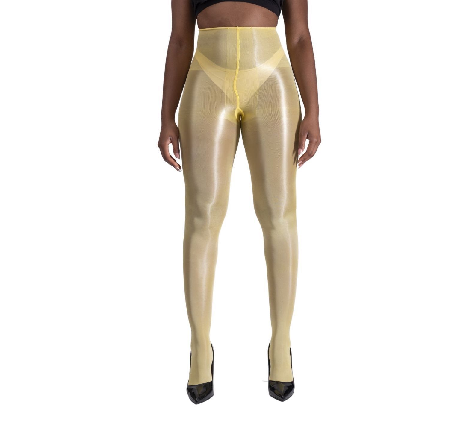 LECHERY Lustrous Silk Shiny Highwaist 20 DenierNylon Tights