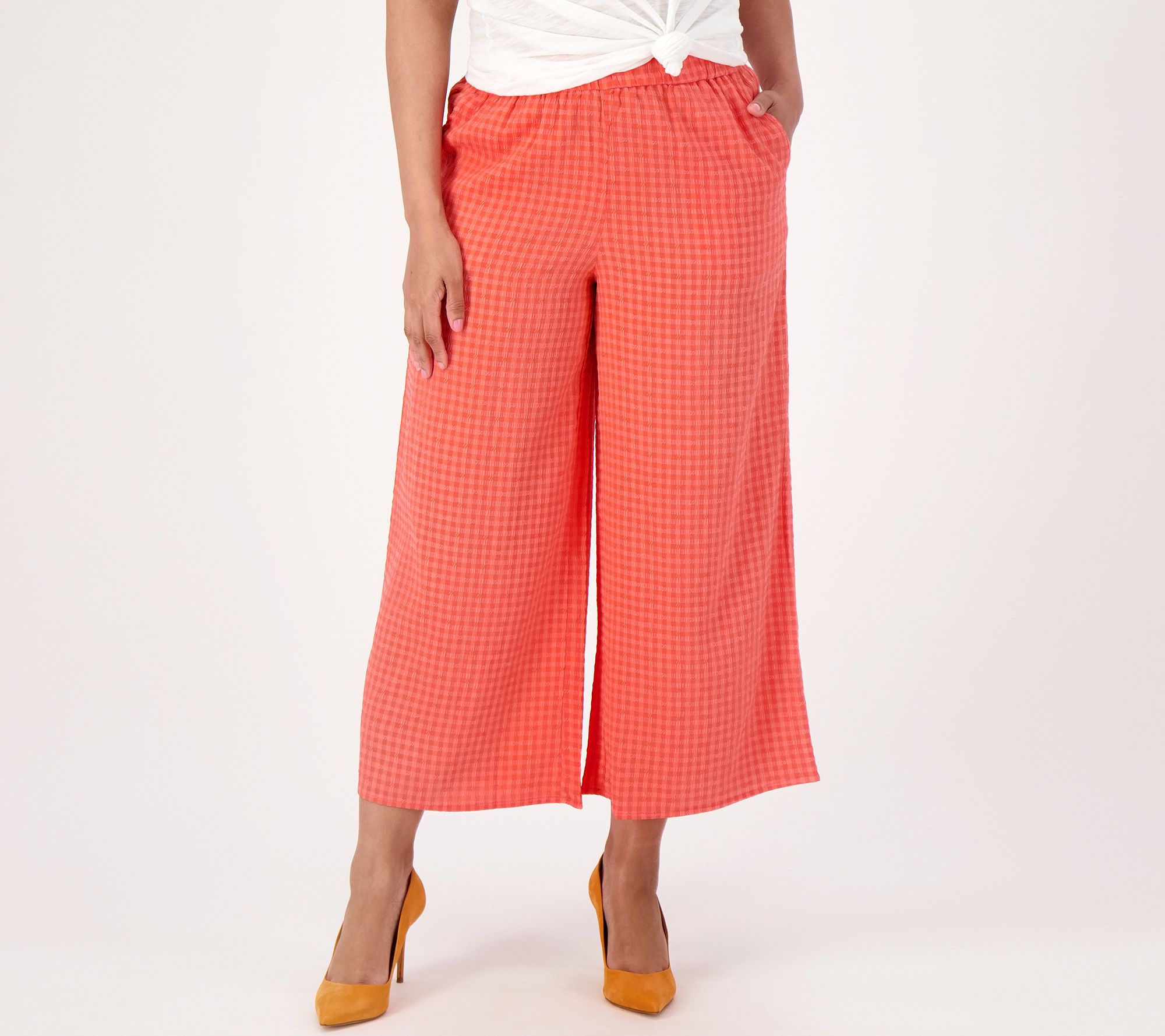 Girl With Curves Petite Pull On Culotte Pant - QVC.com