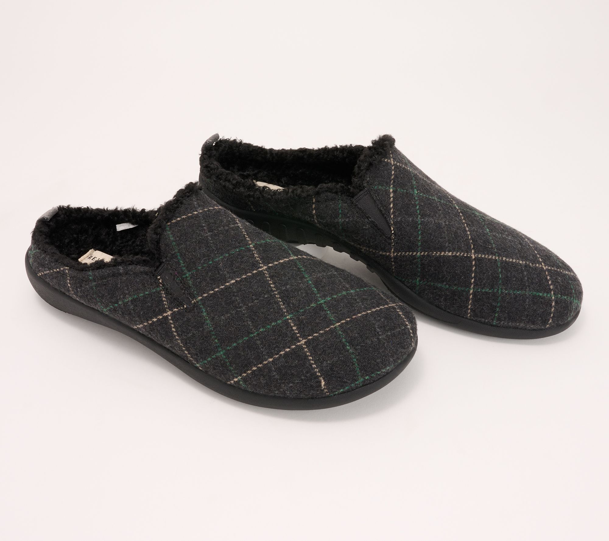 Revitalign Orthotic Mens Cozy Slippers - Dundee Windowpane