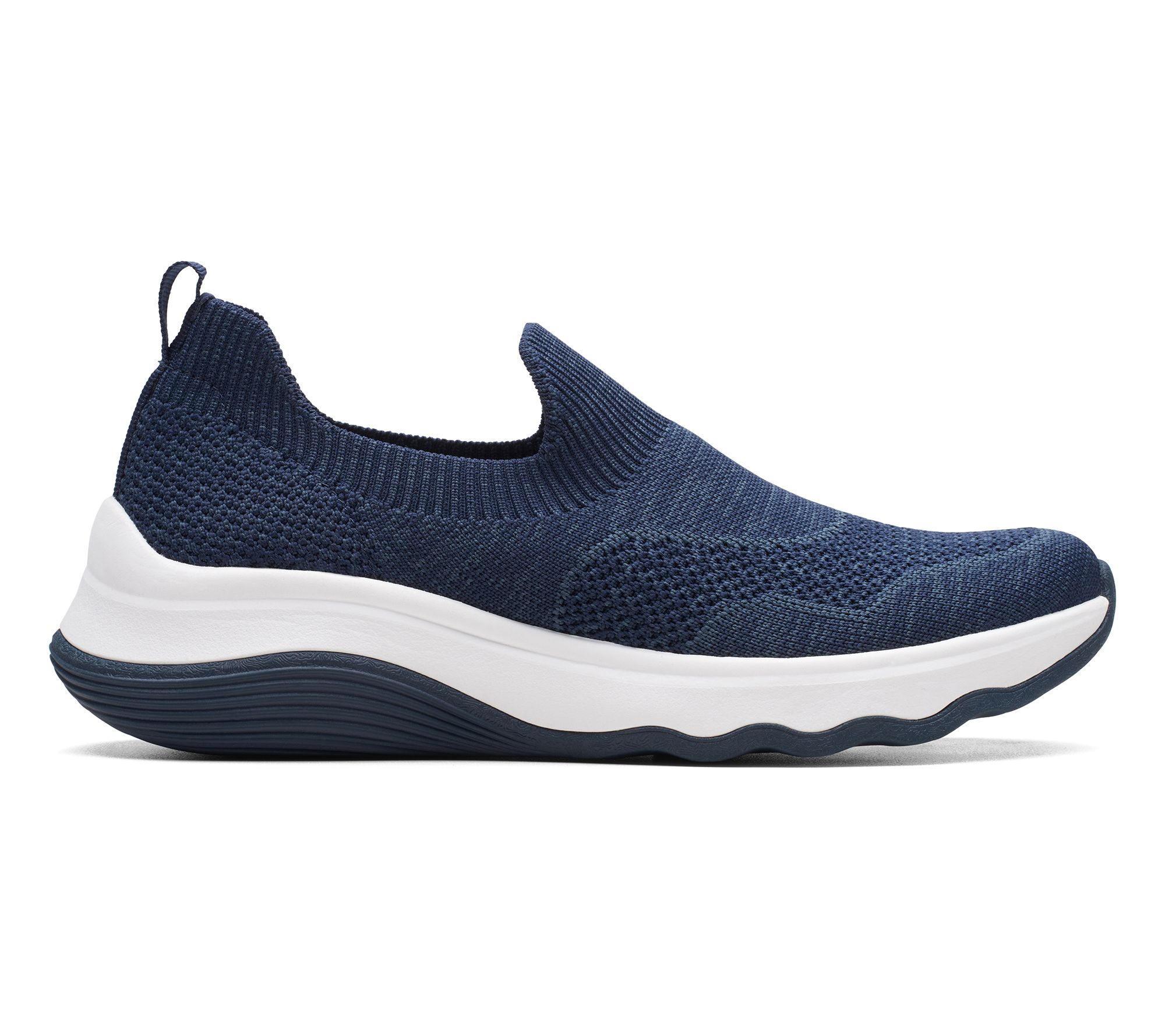 Clarks Cloudsteppers Slip-On Knit Sneaker - Circuit Path - QVC.com