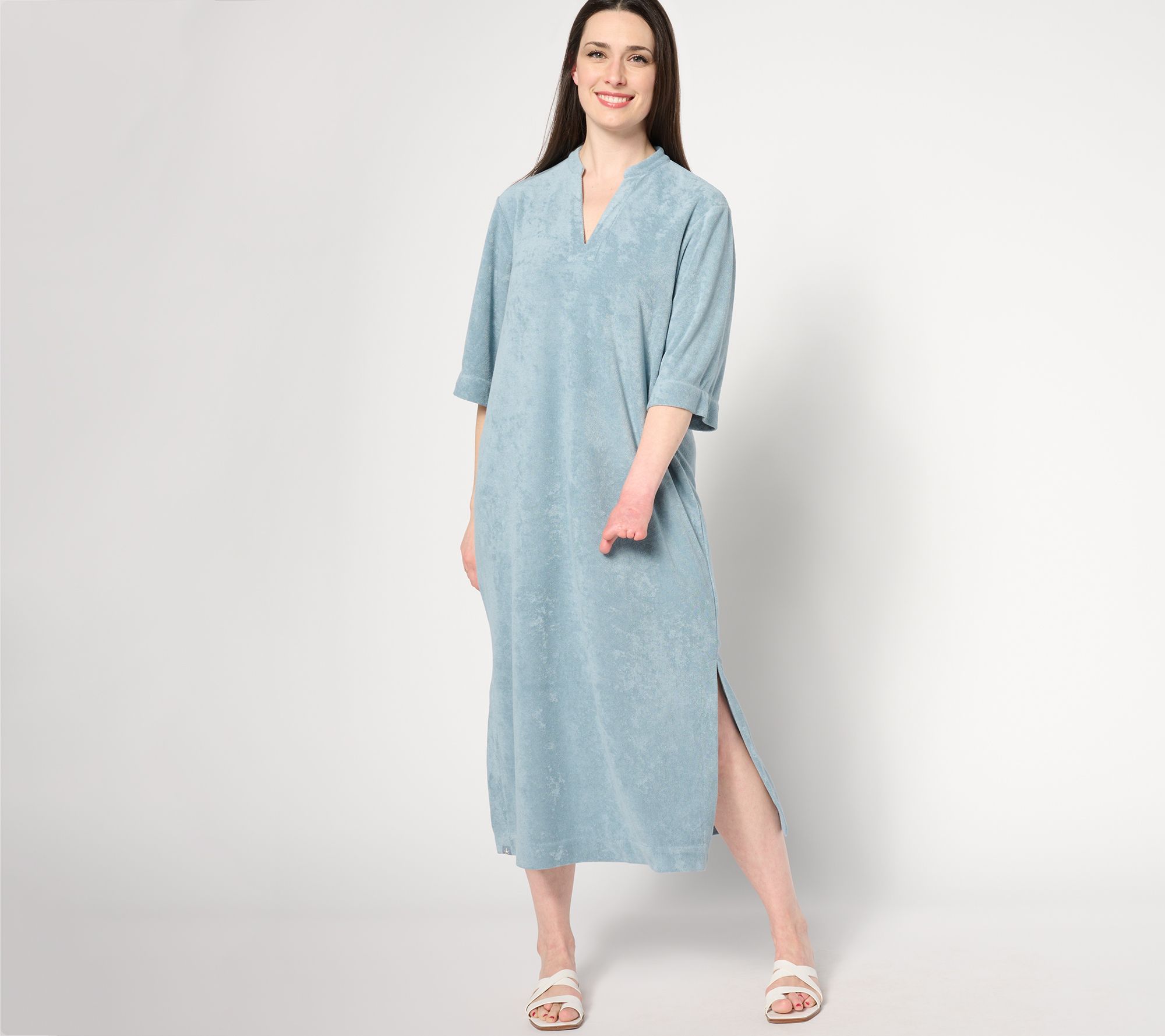 Barefoot Dreams Cozy Terry Placket Caftan