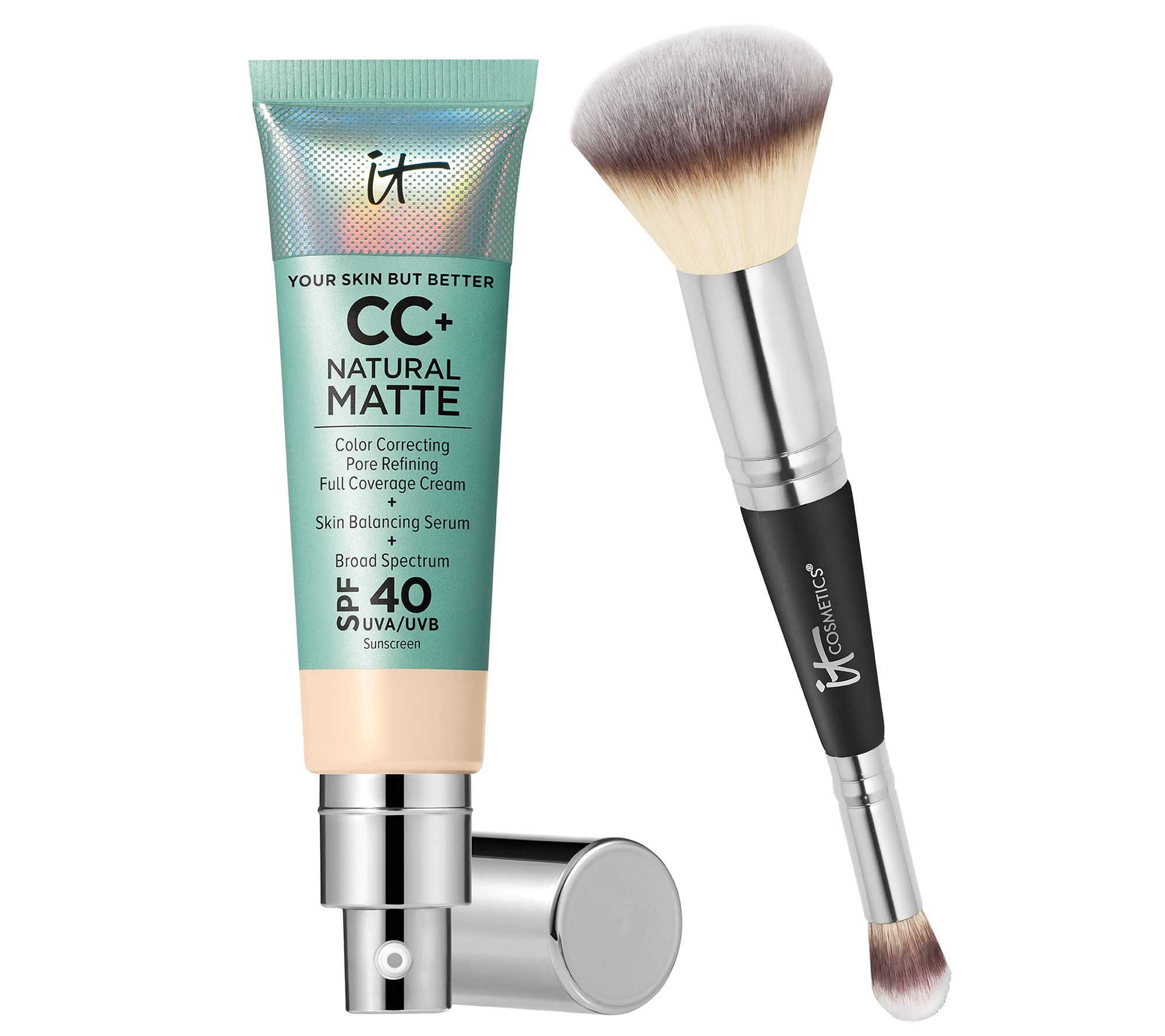 IT Cosmetics CC+ Natural Matte with Heavenly Luxe Brush