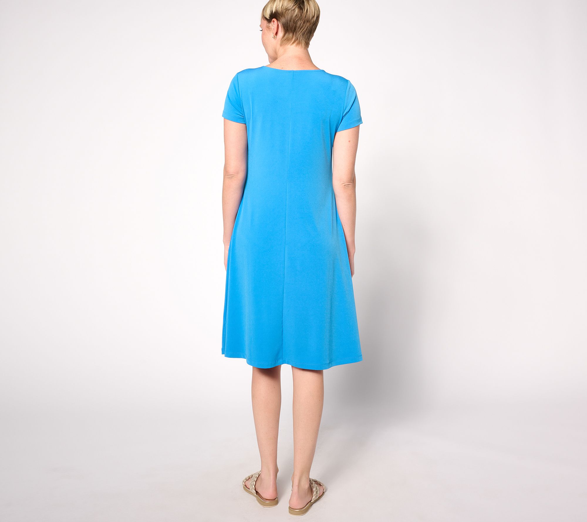 Susan Graver Modern Essentials Petite Liquid Knit Dress