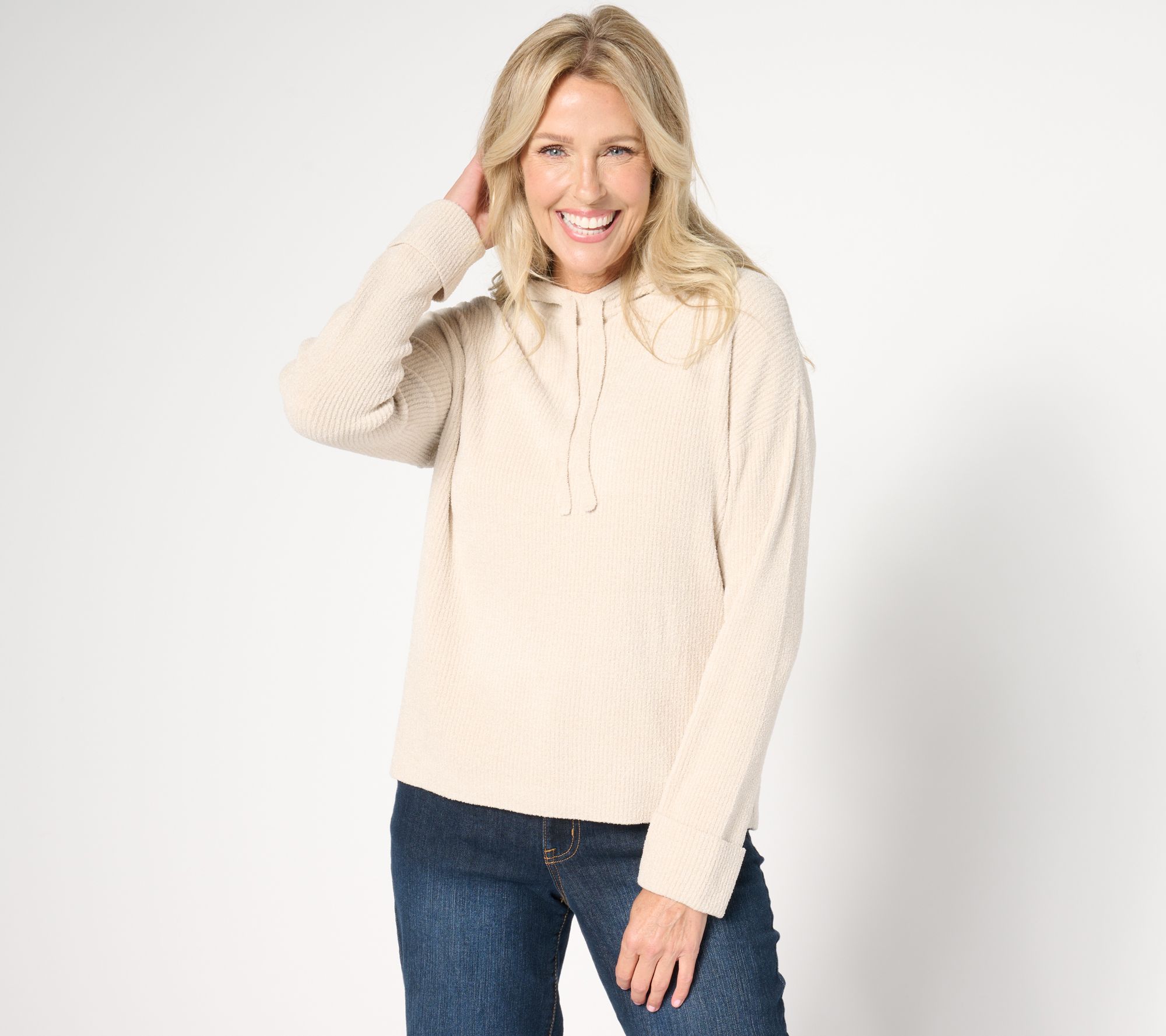 Barefoot Dreams CozyChic Ultra Lite Ribbed Cuff Hoodie