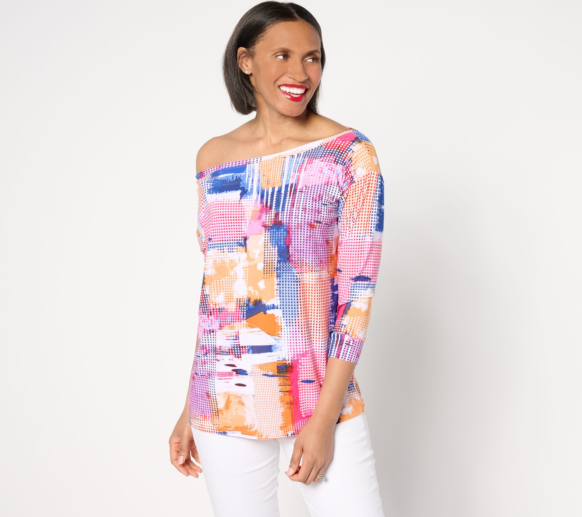 "As Is" Attitudes by Renee Como Jersey Off the Shoulder Top