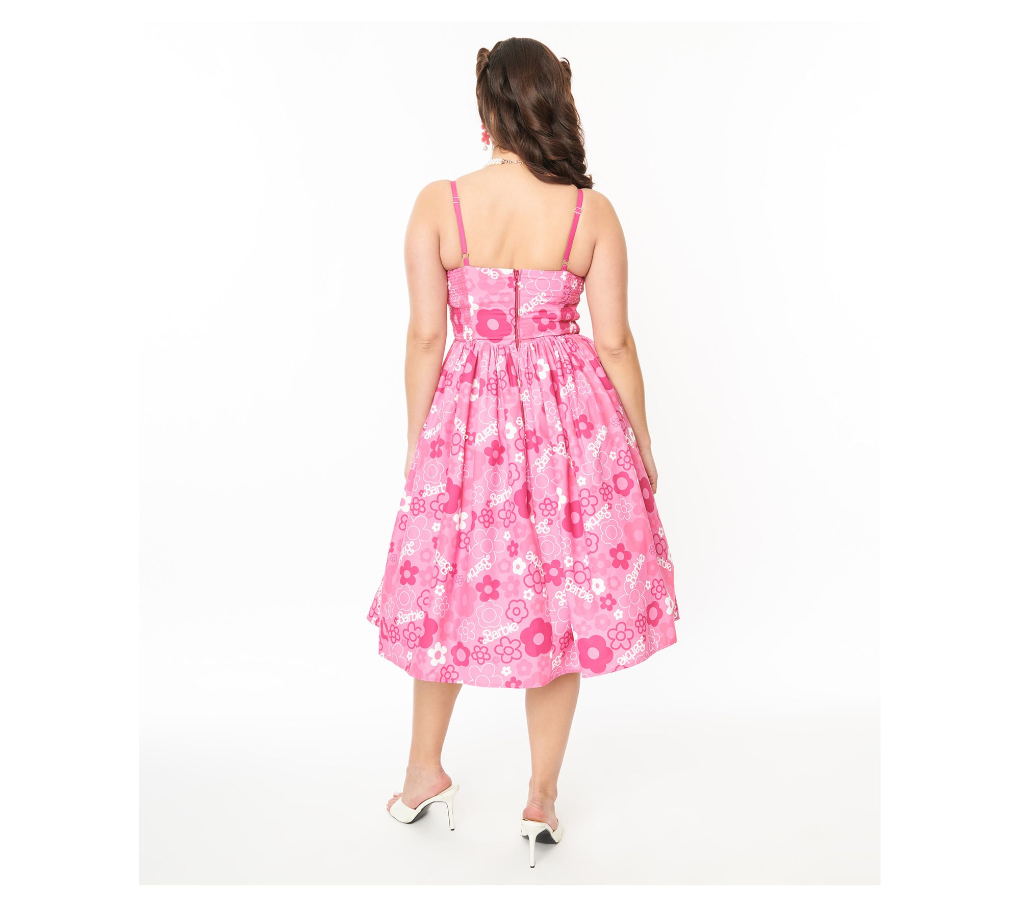 barbie pink floral dress Songbird Barbie Restyled with Pink Floral Dress  Twiggy's Doll Hospital