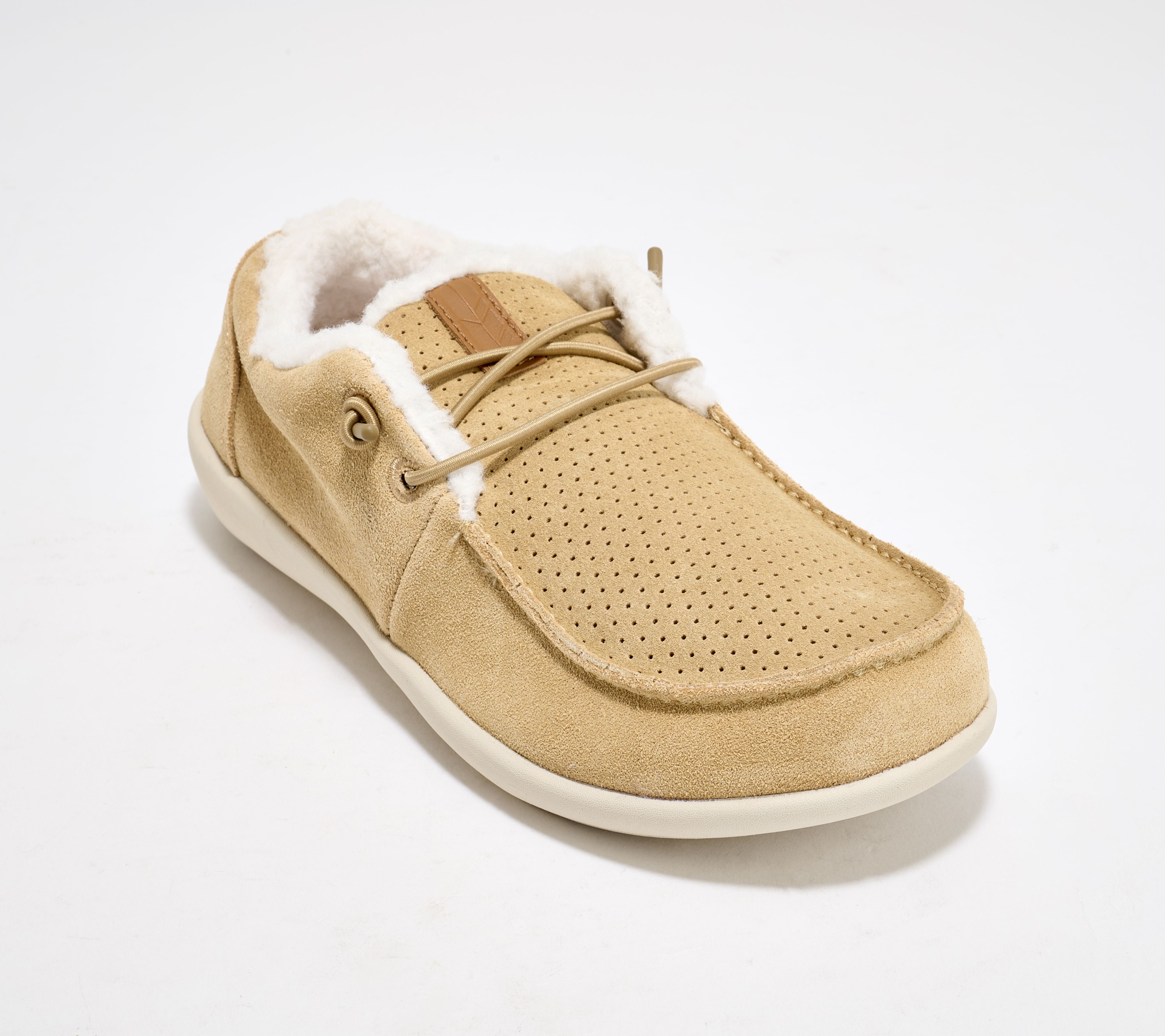 Revitalign Orthotic Cozy-Lined Suede Slip-Ons Siesta Wallaby
