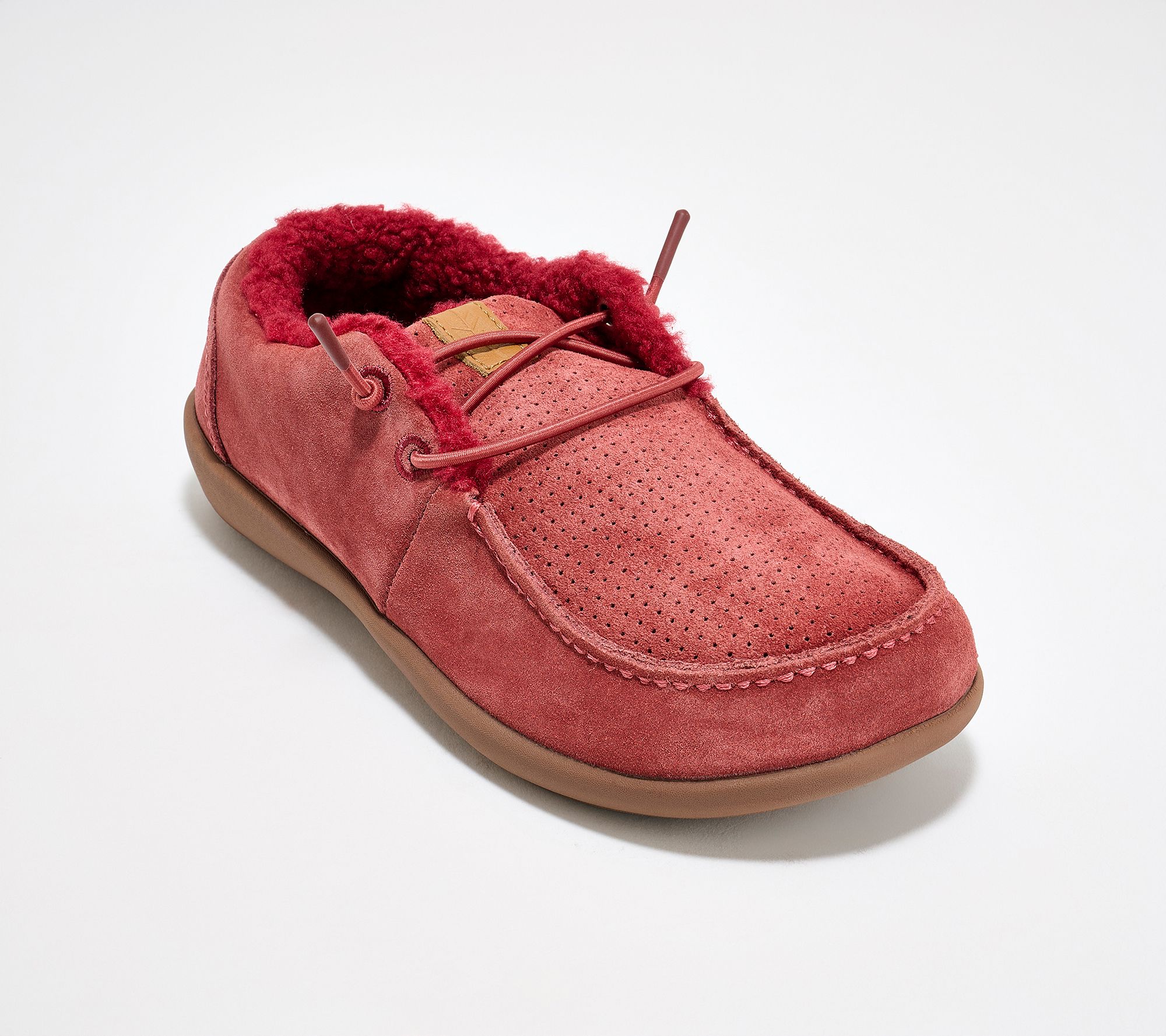 Revitalign Orthotic Cozy-Lined Suede Slip-Ons Siesta Wallaby