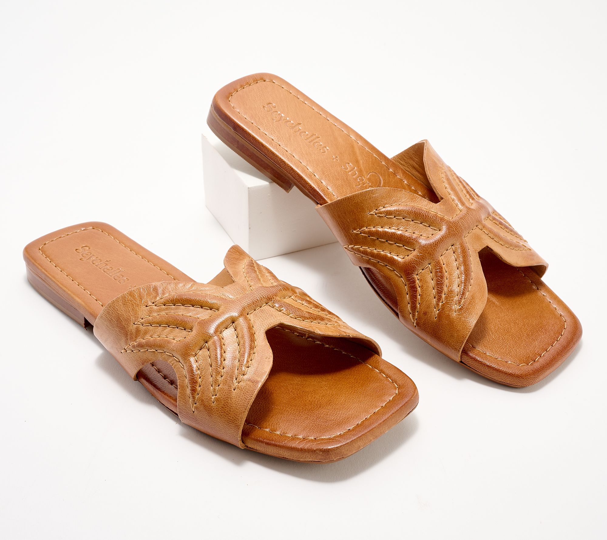"As Is" Seychelles Leather Slide Sandals- Madhu