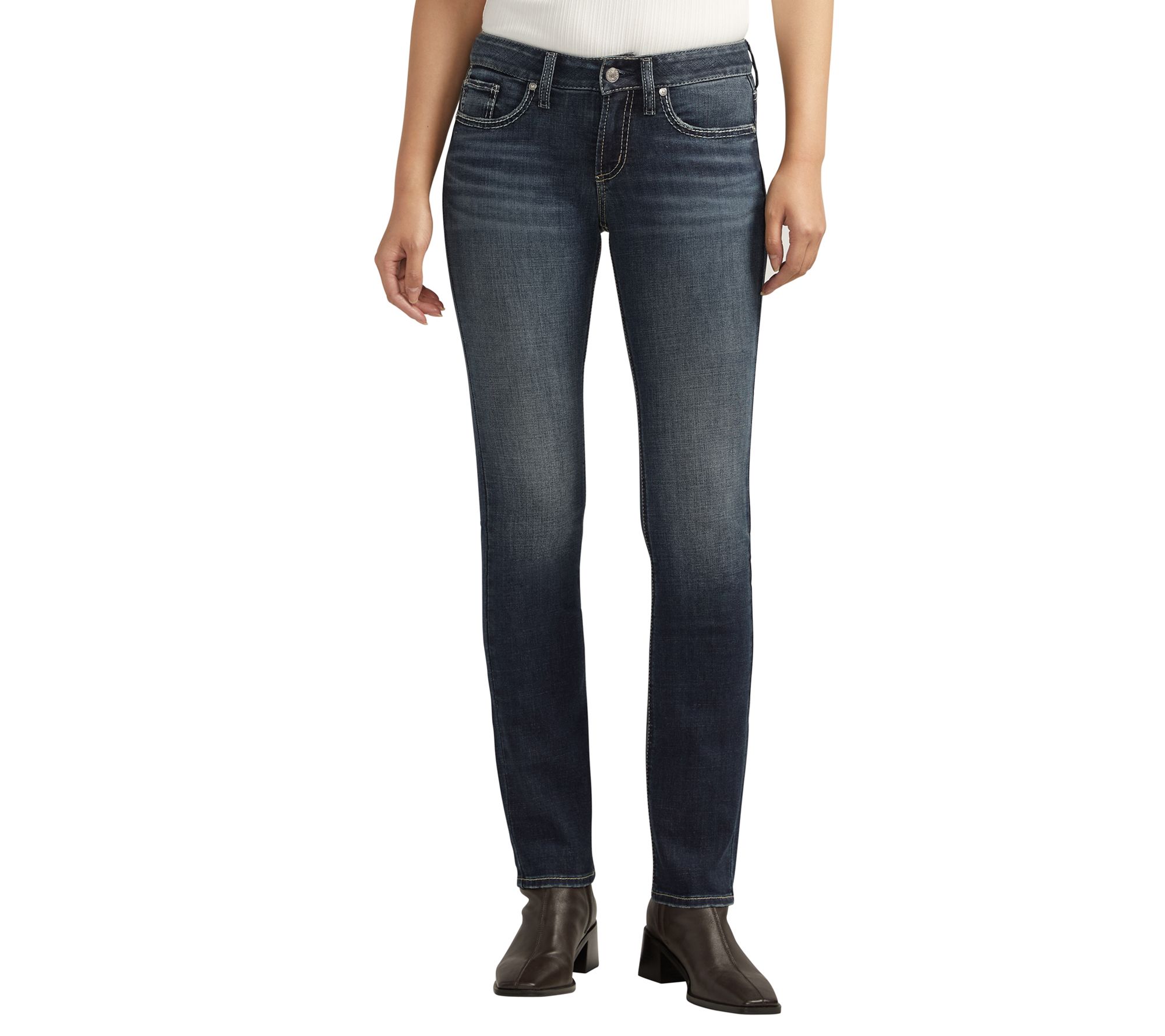 Silver Jeans Co. Britt Curvy Fit Low Rise Straight Jeans