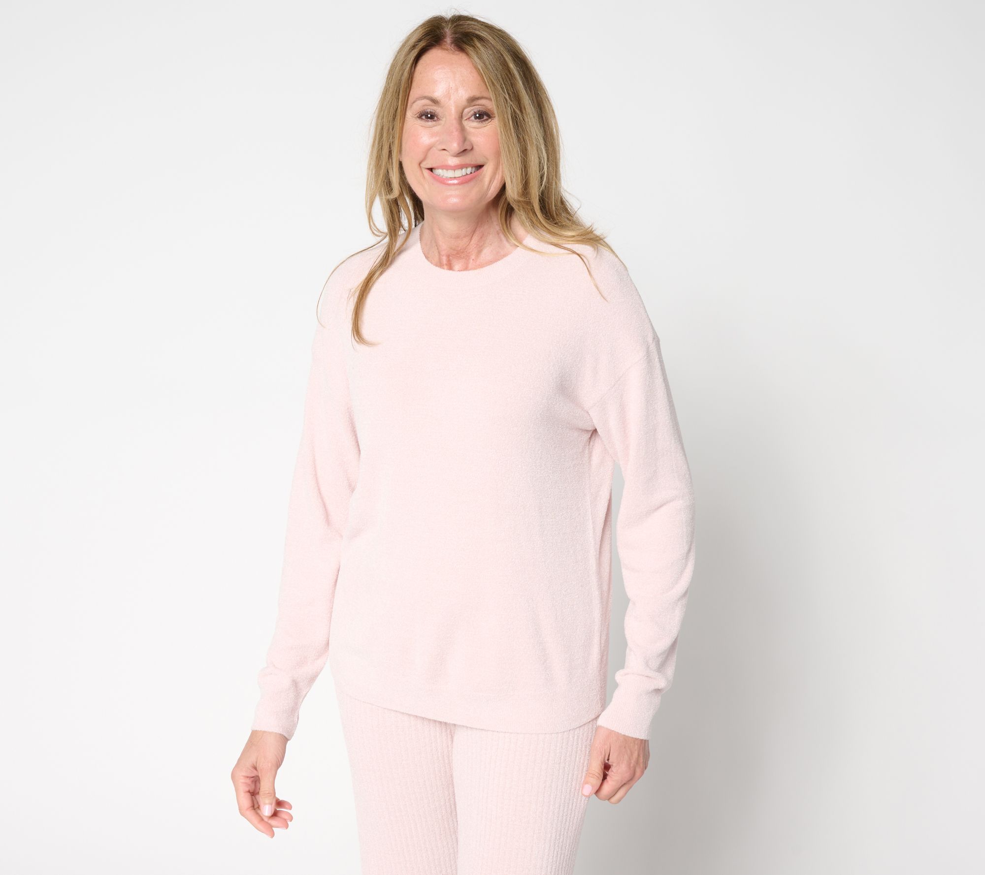 Barefoot Dreams CozyChic Ultra Lite Drop Shoulder Crew Neck Pullover