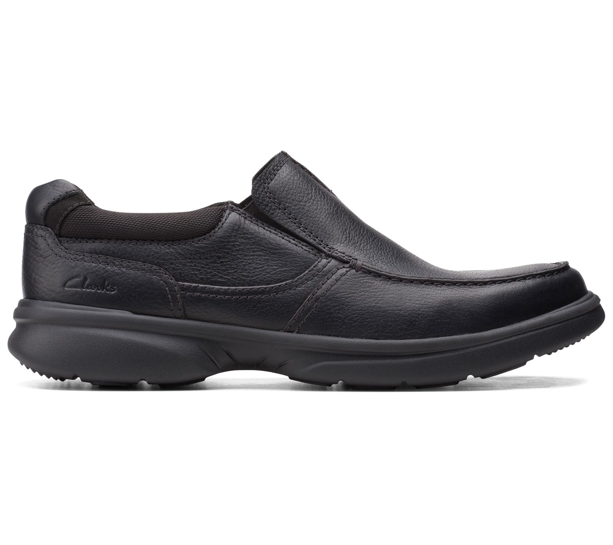 Clarks Collection Men's Leather Slip Ons- Bradley Free