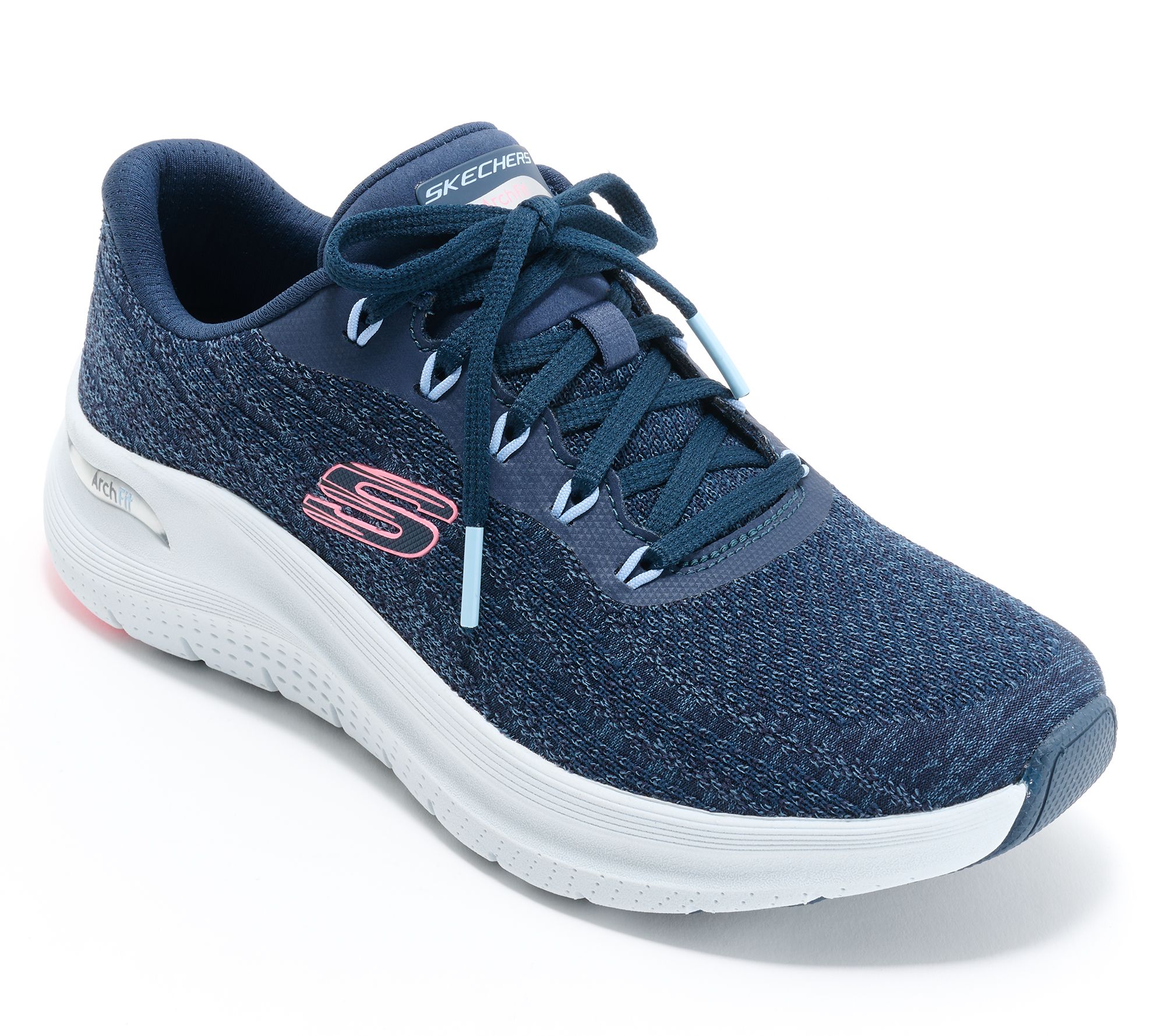 As Is Skechers Arch Fit Washable Vegan Knit Lace-Up Sneaker