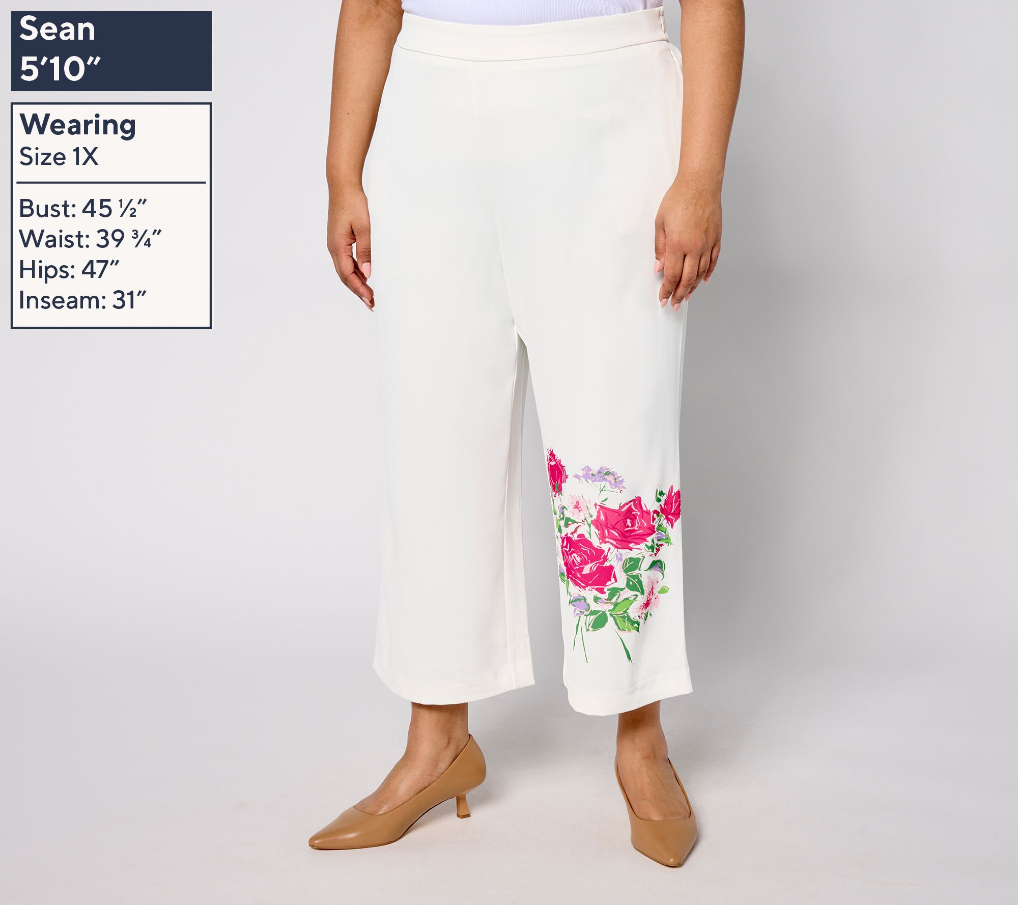 nicole by Nicole Miller Regular Cropped Pull-On Stretch Pant