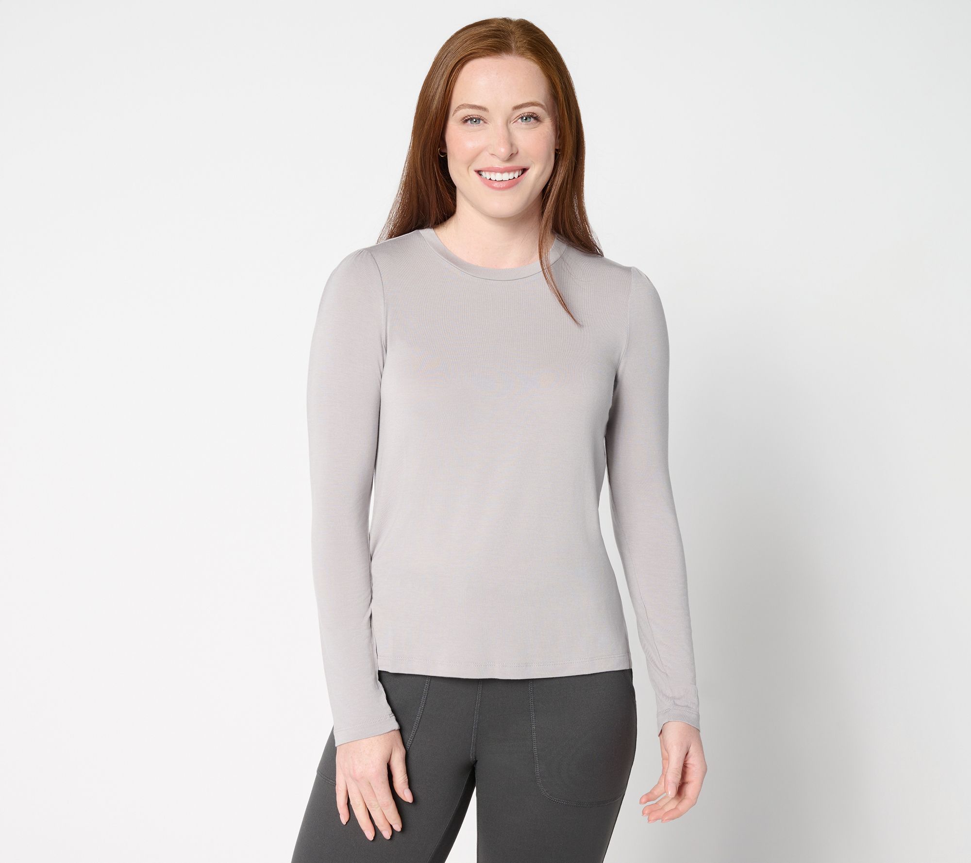 Barefoot Dreams Malibu Collection Peached Jersey L/S Tee