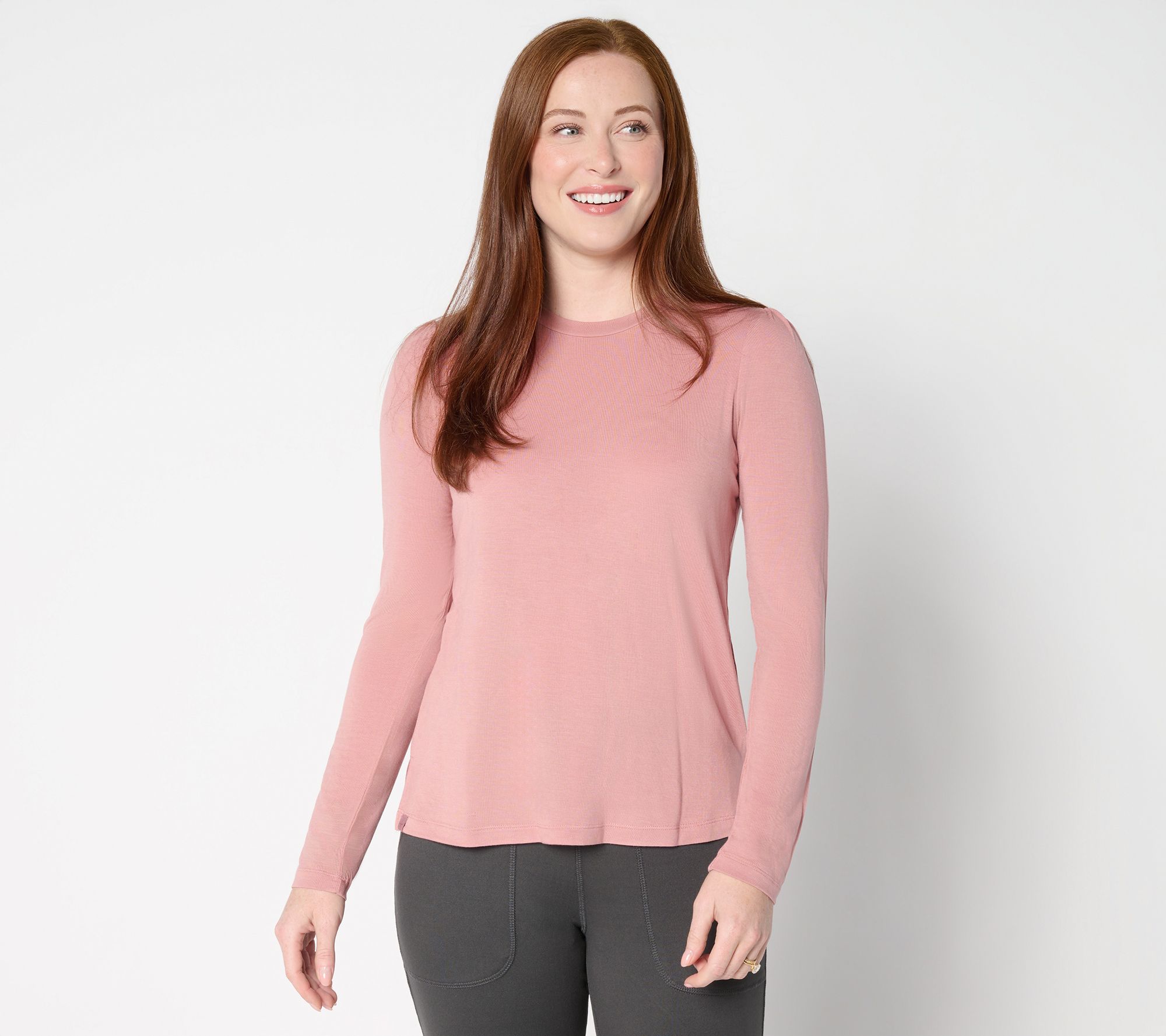 Barefoot Dreams Malibu Collection Peached Jersey L/S Tee