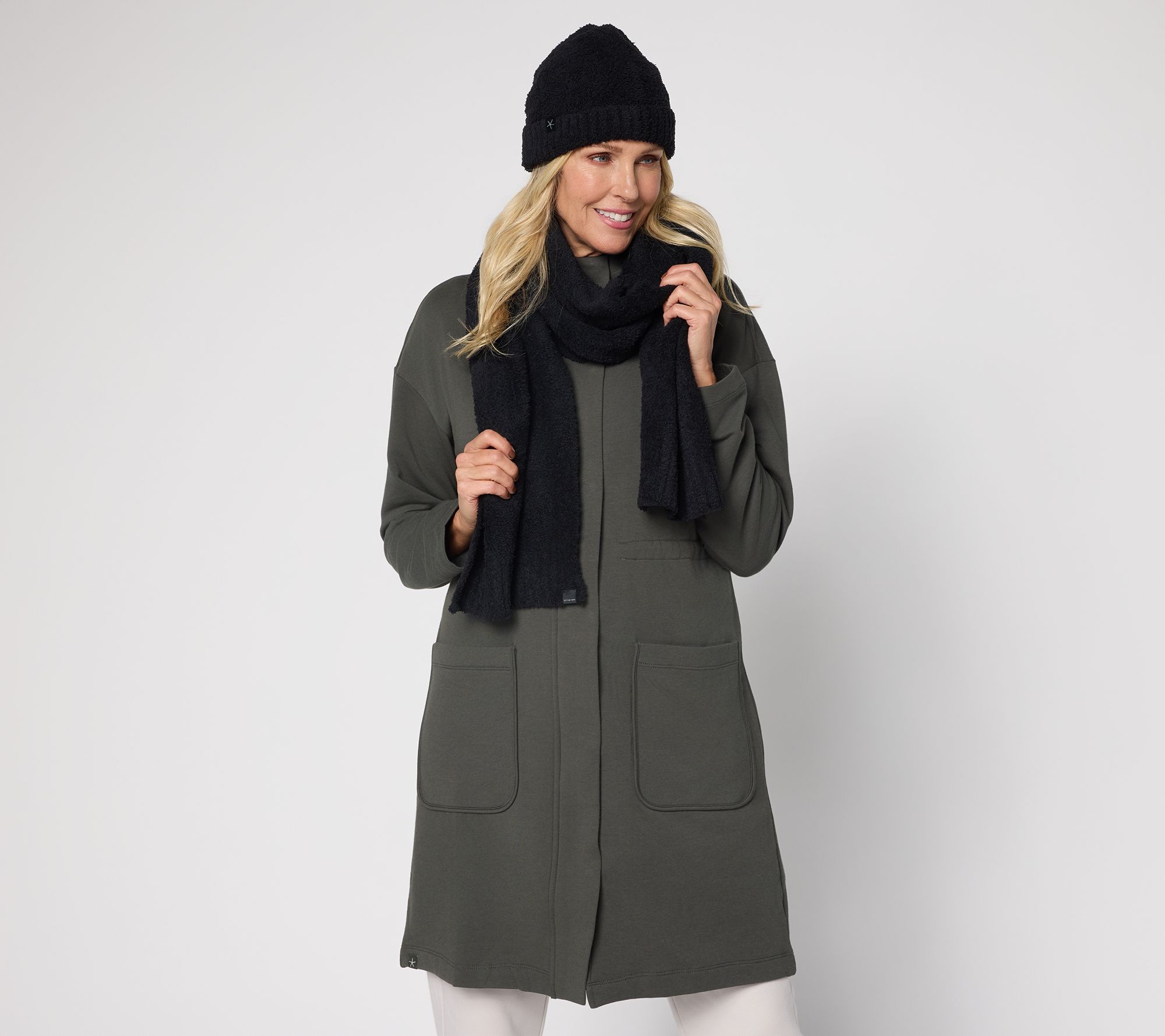 Barefoot Dreams CozyChic Beanie and Scarf Set