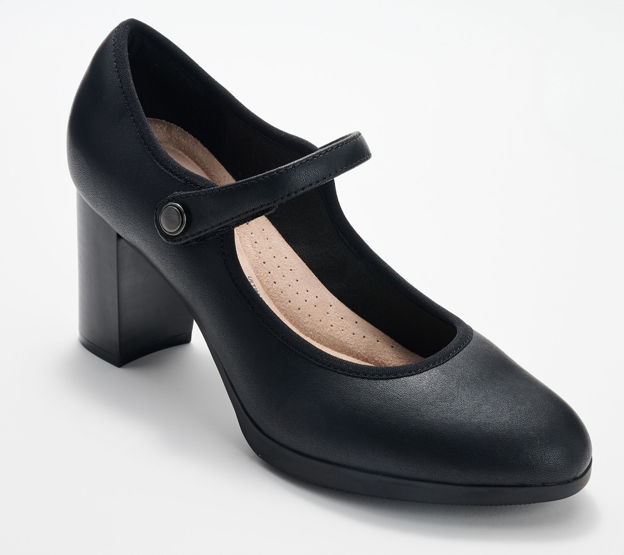 Clarks Collection Leather Mary Jane Pumps -Bayla Lily