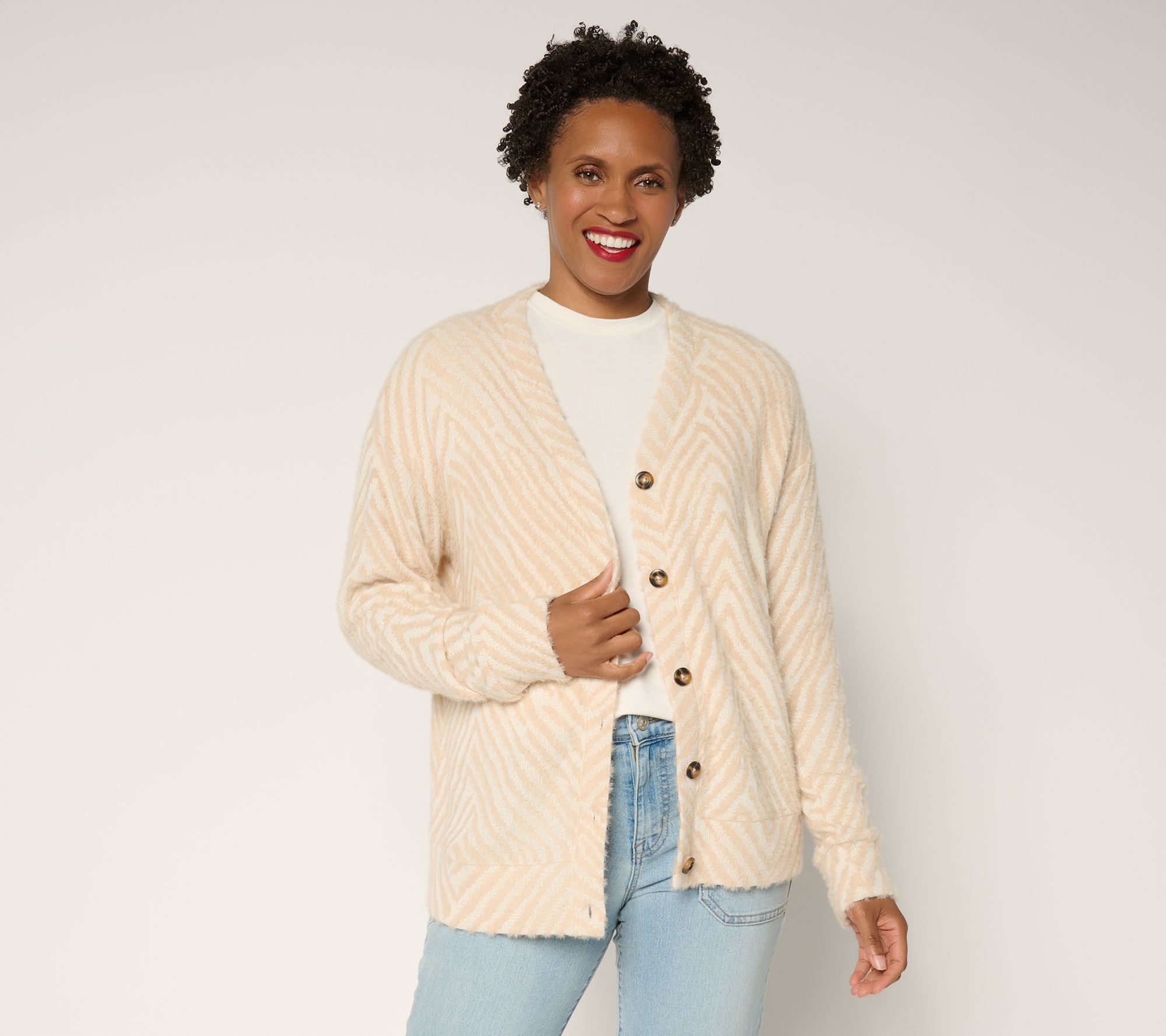 Me by Jennie Garth Bea Jacquard Cardigan