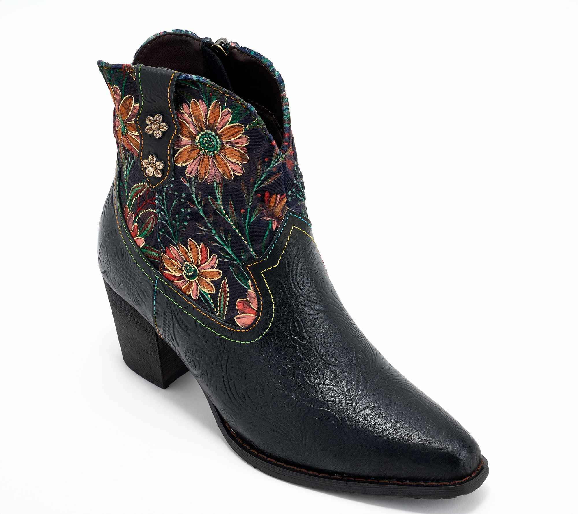 L'Artiste by Spring Step Heeled Ankle Boots - Brydie