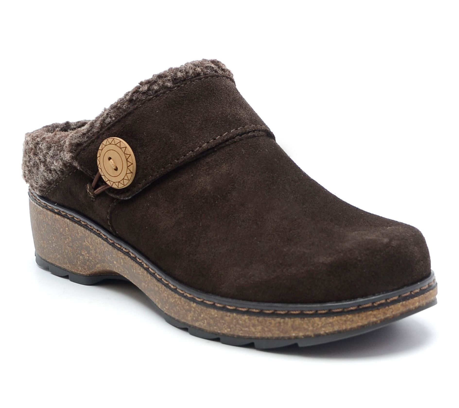 Earth Leather Slip-On Clogs - Karsten