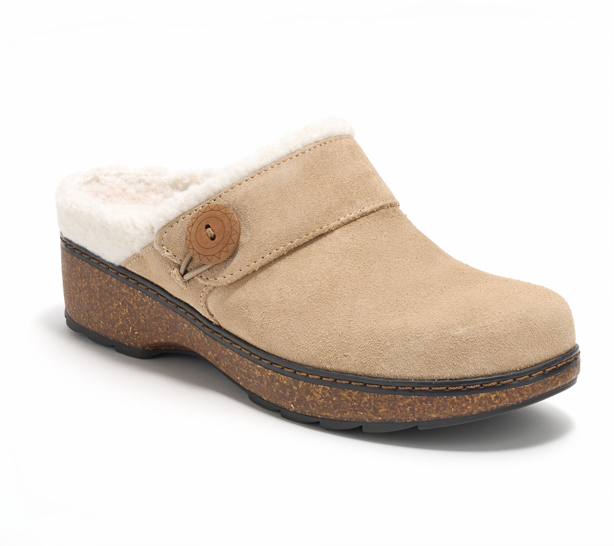 Earth Leather Slip-On Clogs - Karsten