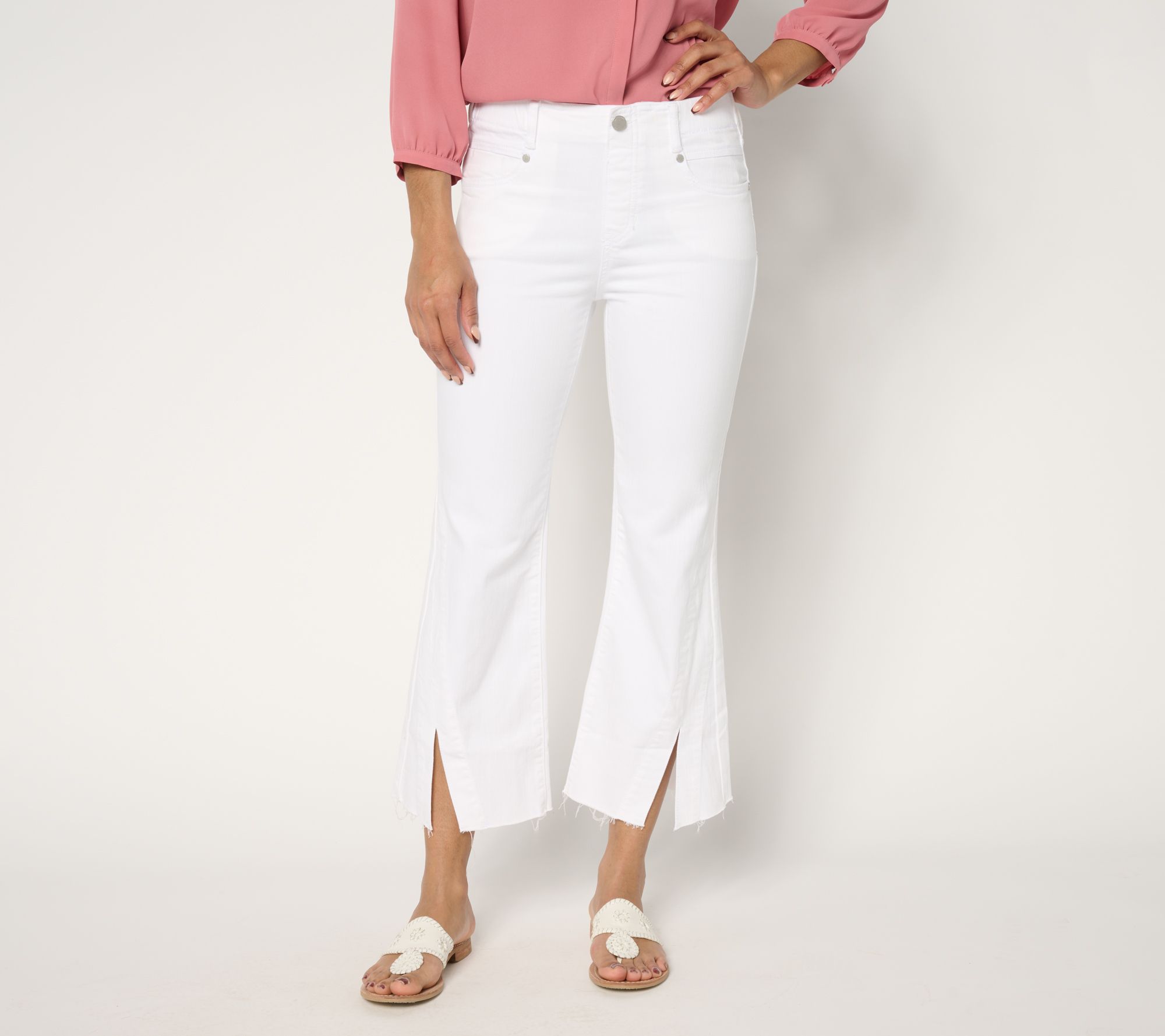 "As Is" Liverpool Los Angeles Gia Glider Pull On Split Hem Jean