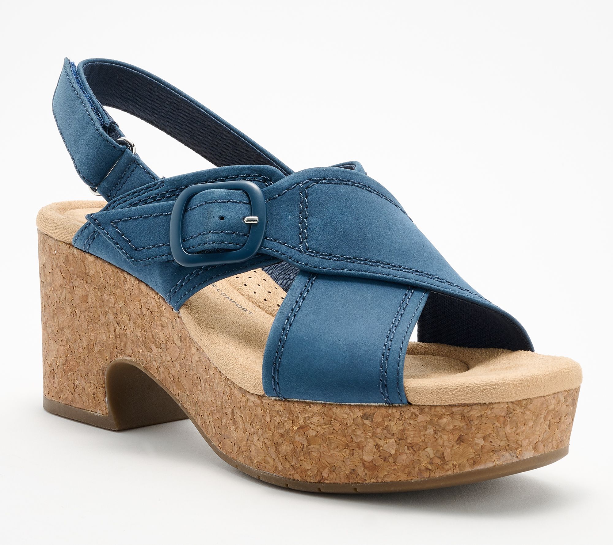 "As Is" Clarks Collection Leather Wedges- Nerisa Pace