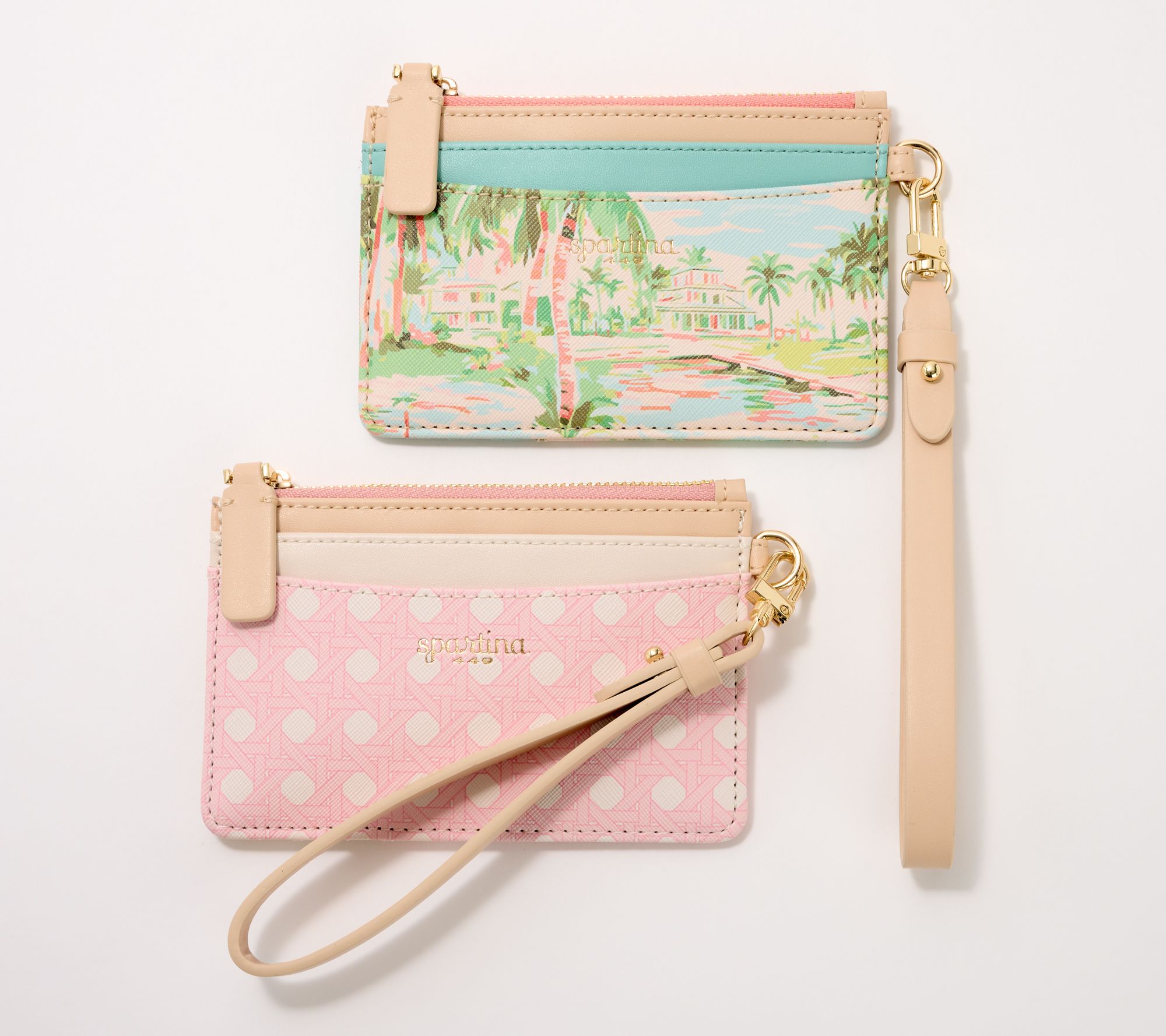 Spartina 449 Slim Card Coin Purse Duo with Wristlet Straps