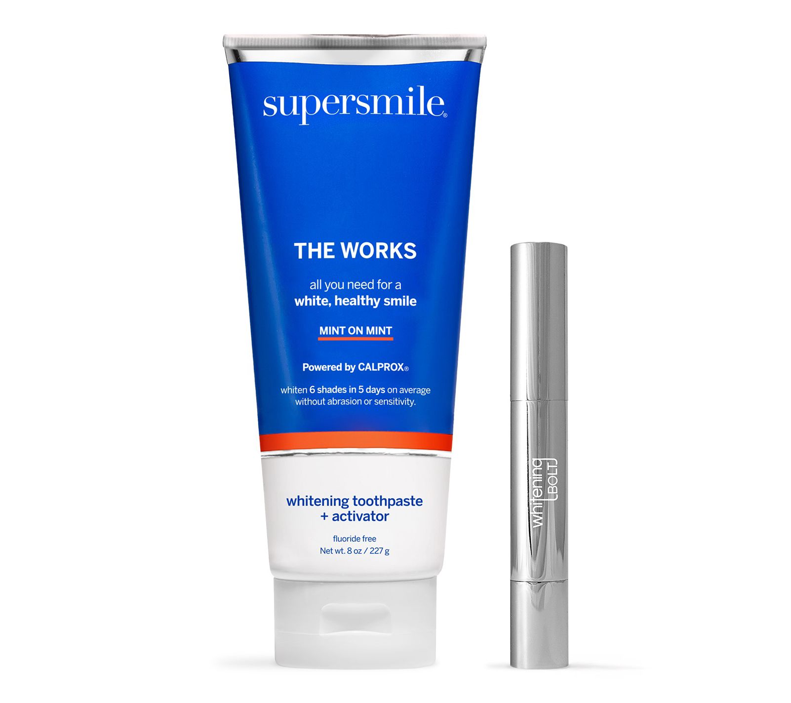 Supersmile The Works Teeth Whitening Toothpaste with Whitening Bolt