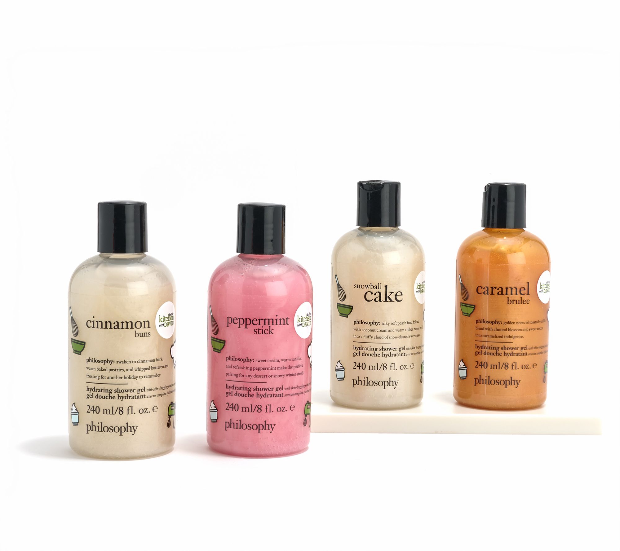 philosophy holiday indulgence 4pc shower gel by david venable