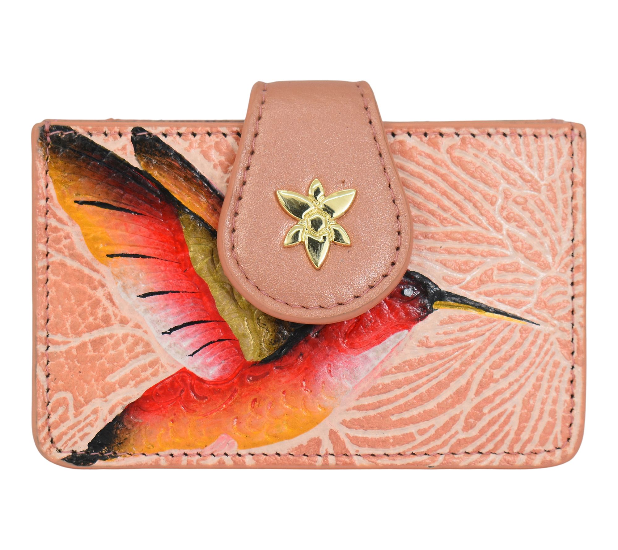 Anuschka Painted Leather Accordion RFID Card Holder