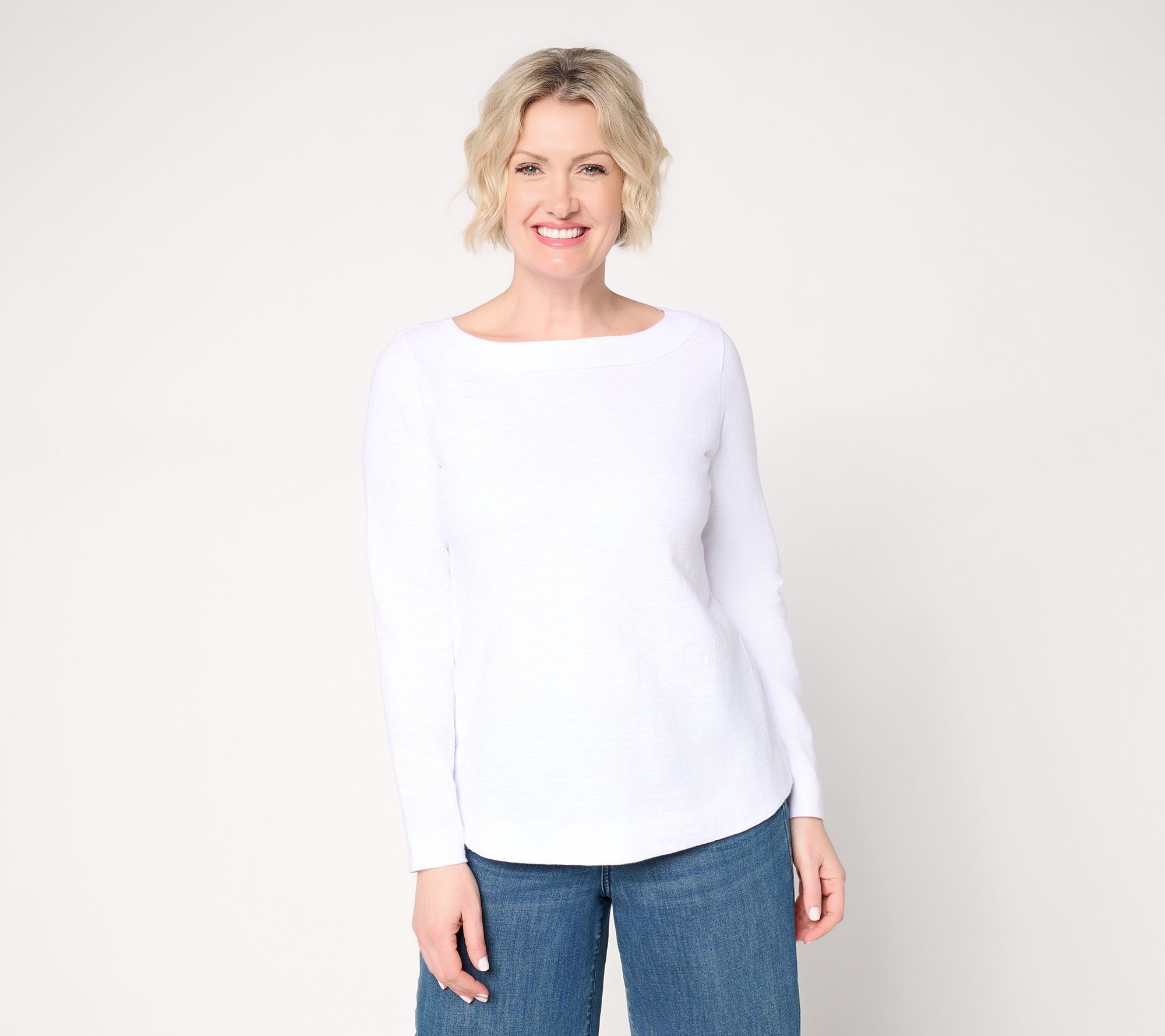 Studio Park x Amy Stran Long Sleeve Cotton Slub Top
