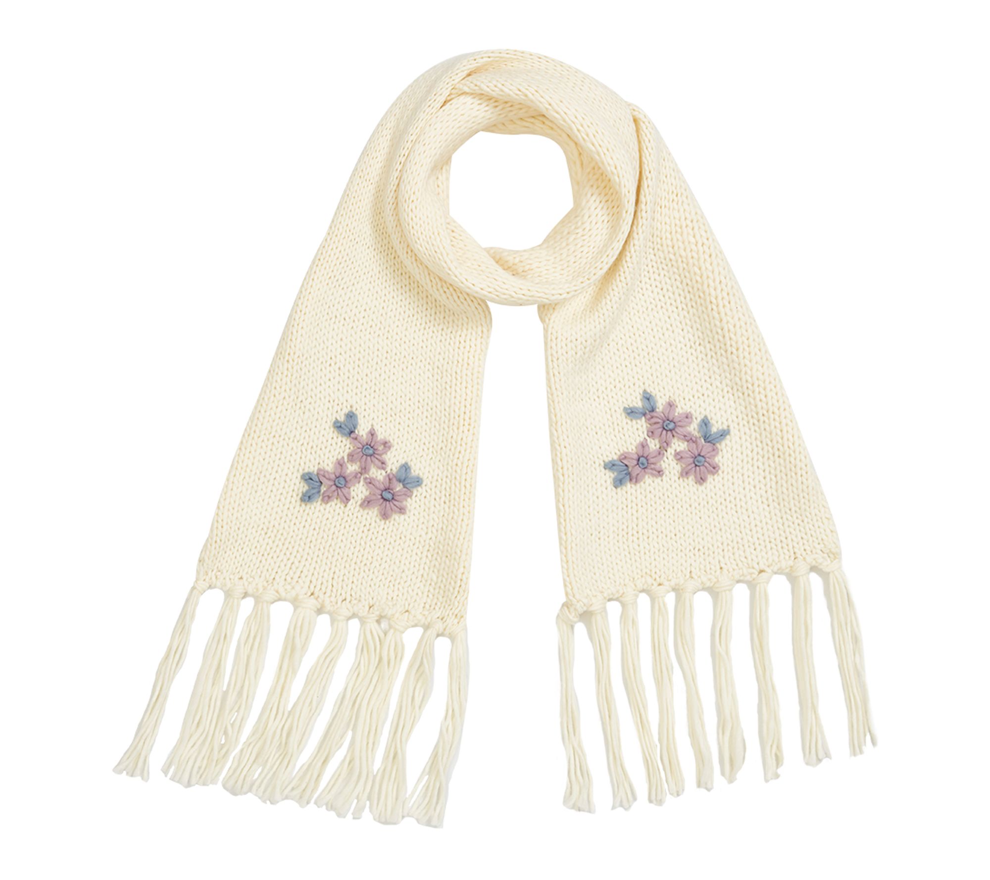 Fable England Scarf Hand Embroidered