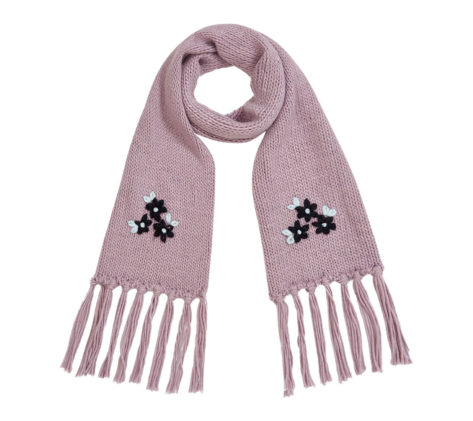 Fable England Scarf Hand Embroidered