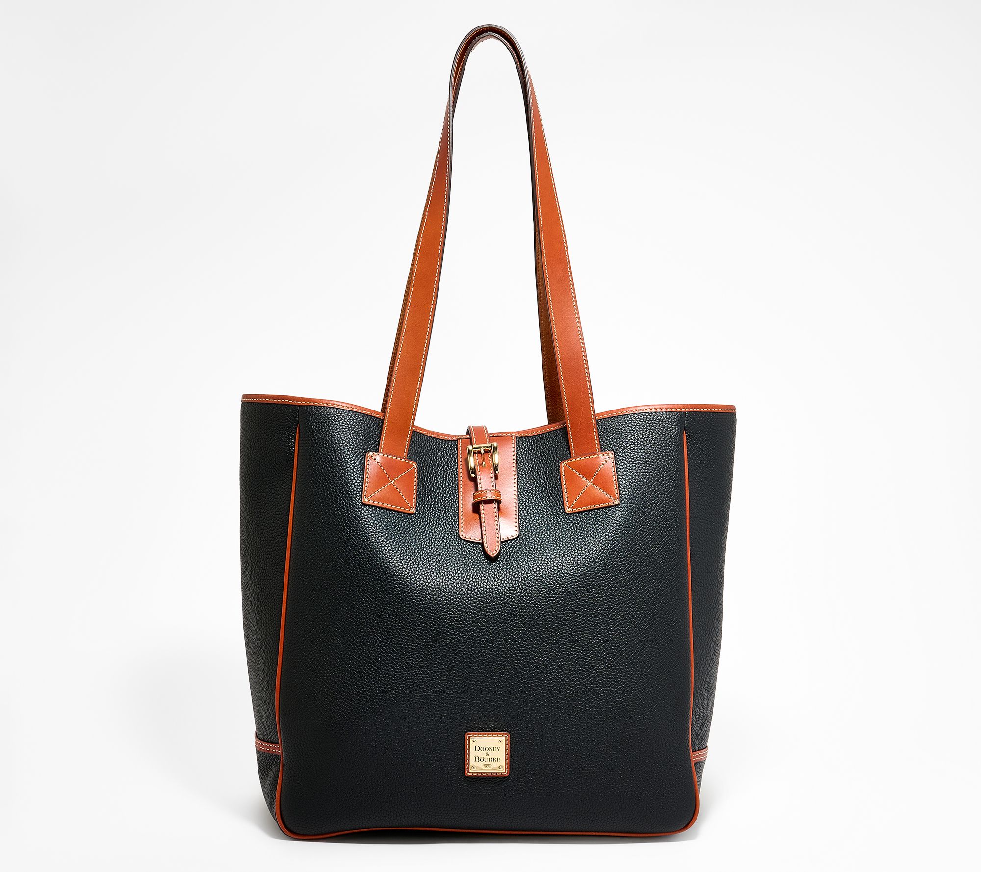 "As Is" Dooney & Bourke Pebble Leather Large Buckle Tote