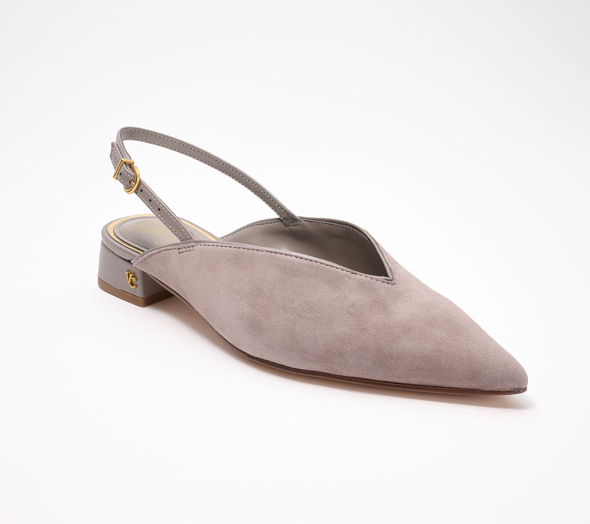  Vince Camuto Suede & Leather Slingback Pumps - Vineya