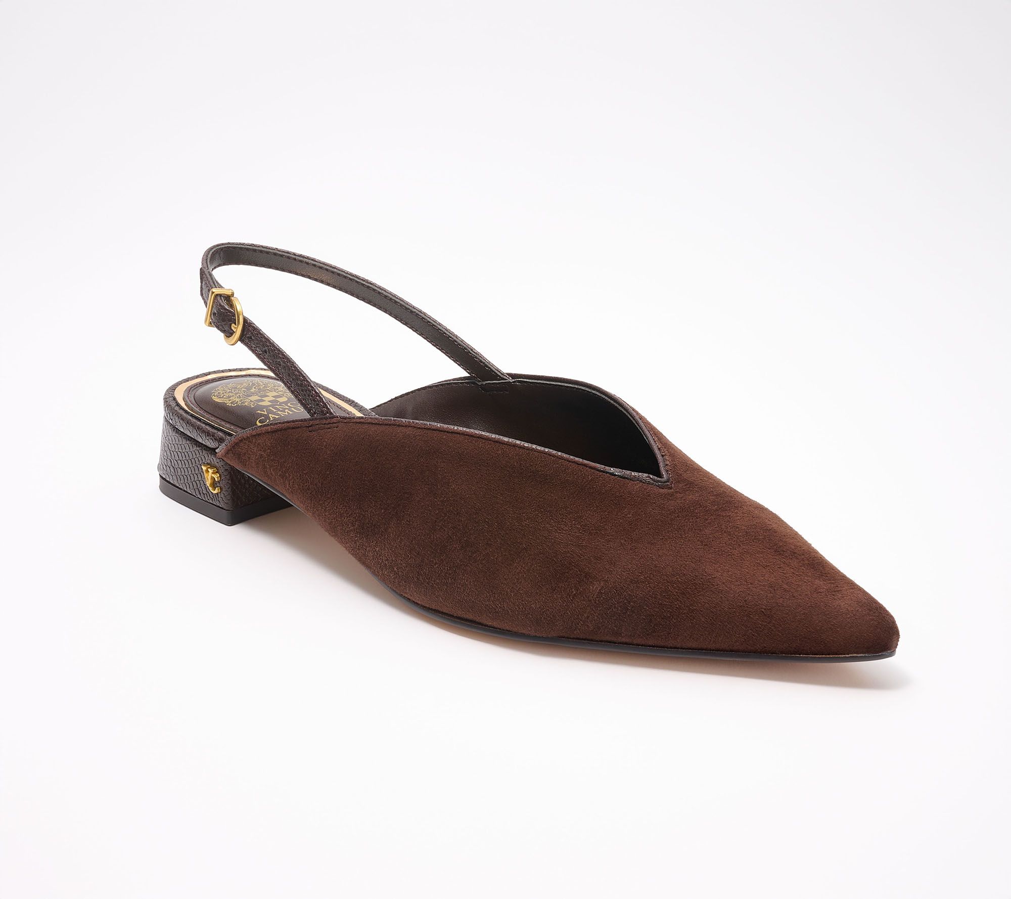 Vince Camuto Suede & Leather Slingback Pumps - Vineya