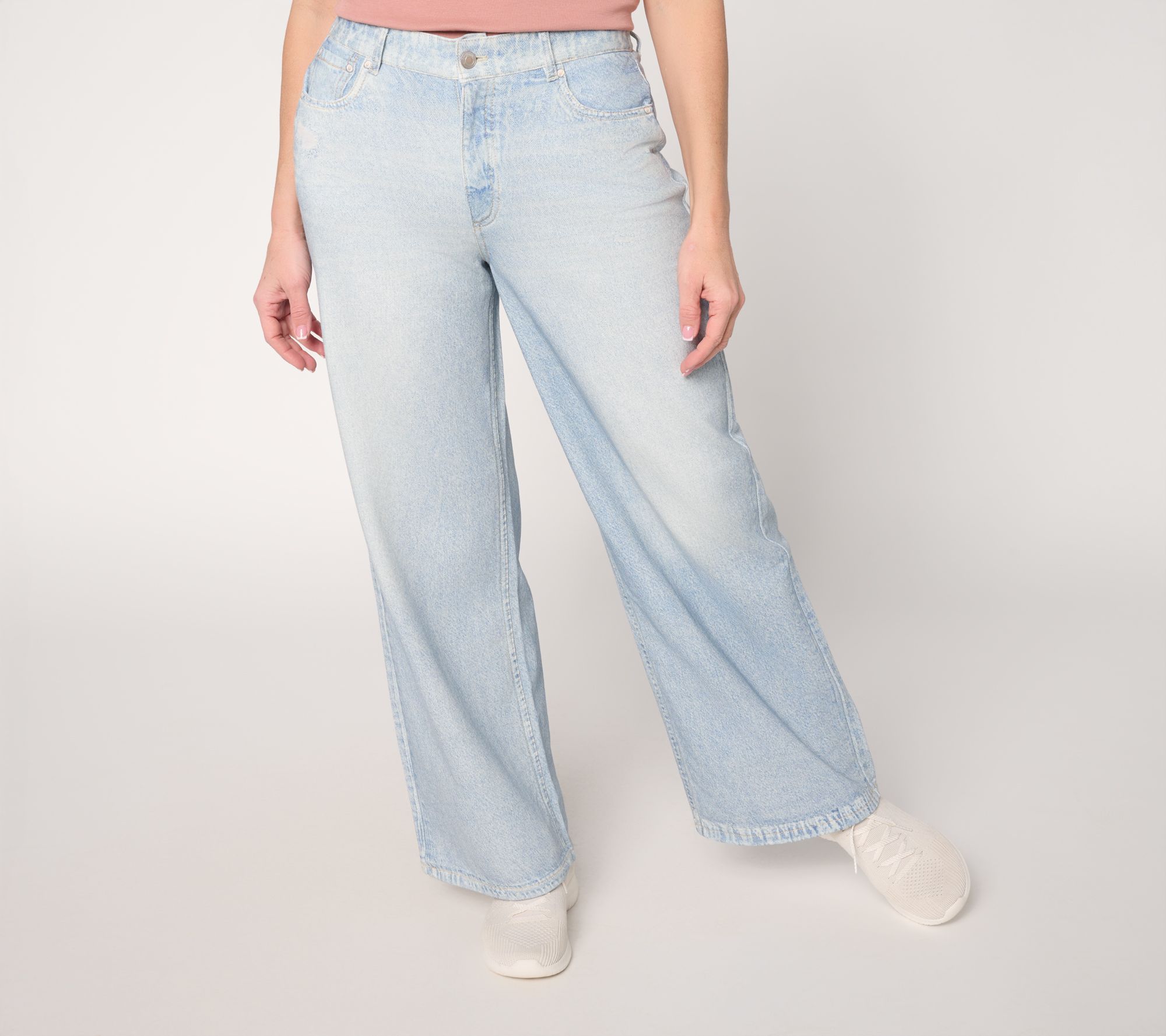 "As Is" AnyBody Regular Denim Effect French Terry Pants