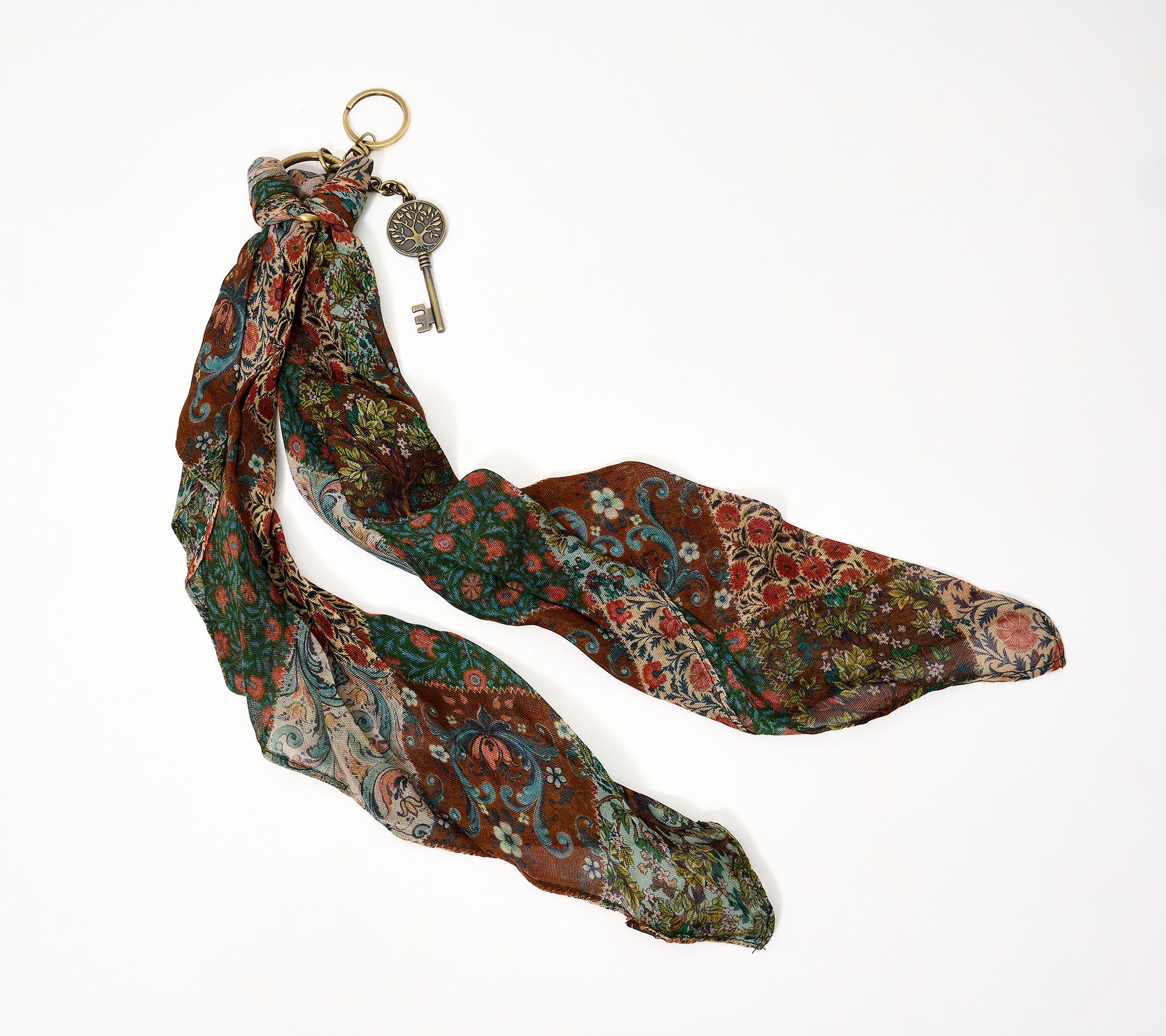 Patricia Nash Scarf & Key Bag Charm