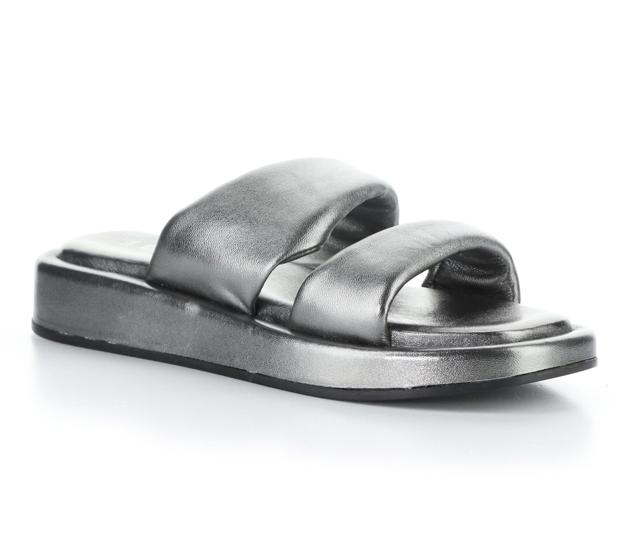 Bos. & Co. Metallic Nappa Leather Sandals - Bayla