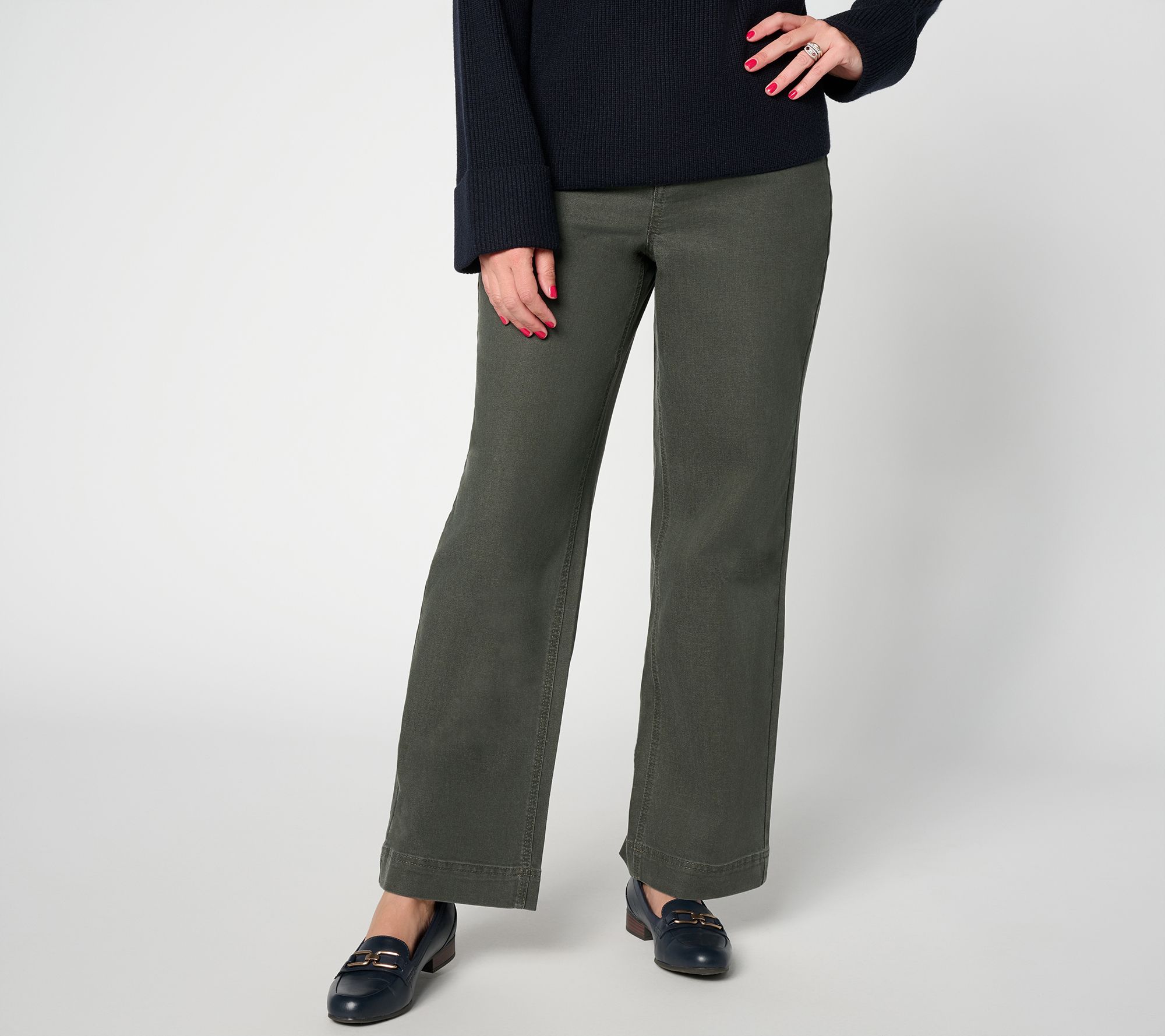 Carla Rockmore Collection Regular Color High Waist Straight Jeans