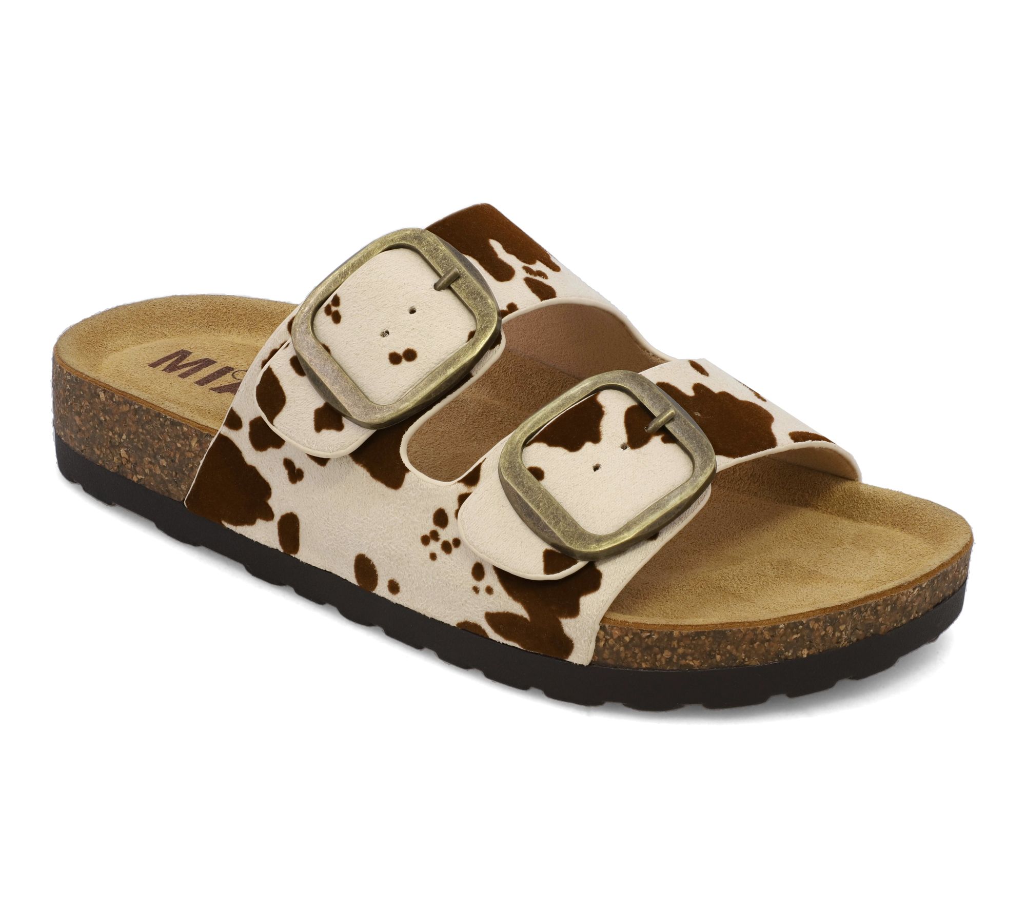 MIA Double Buckle Footbed Sandals - Elyana-N