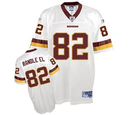 82 ANTWAAN RANDLE EL Washington Redskins NFL WR Grey Throwback Jersey