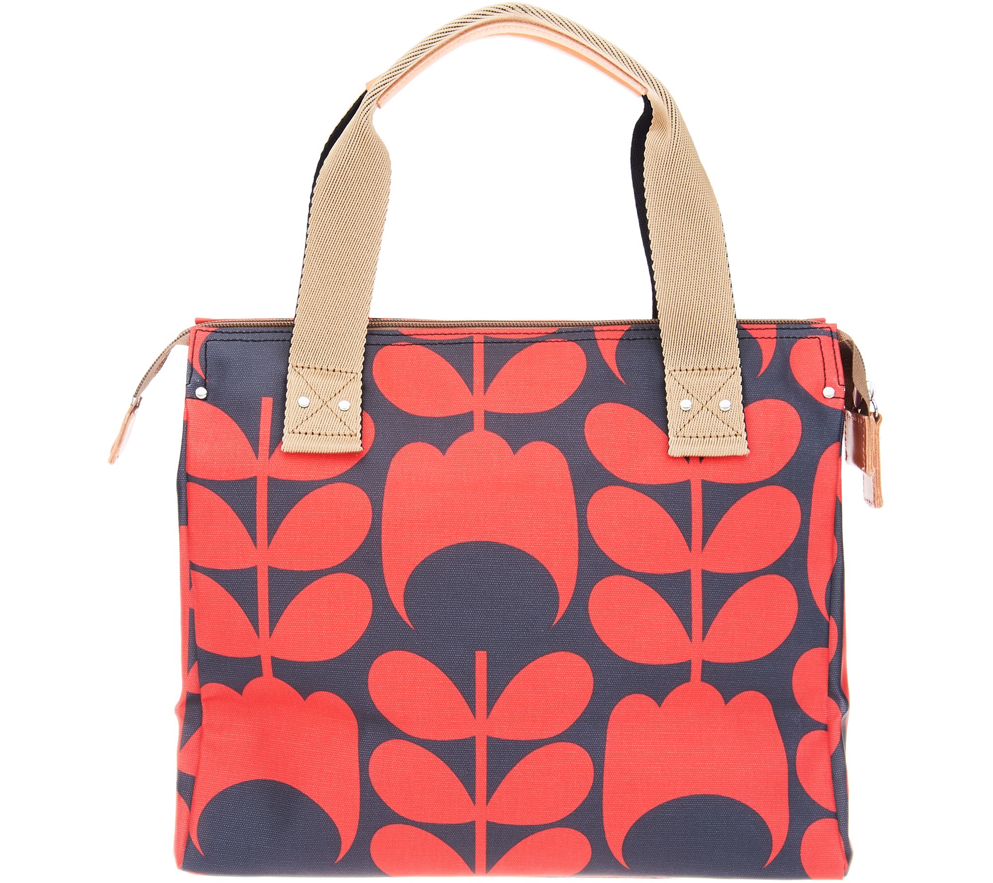 "As Is" Orla Kiely Coated Canvas Zip Top Messenger