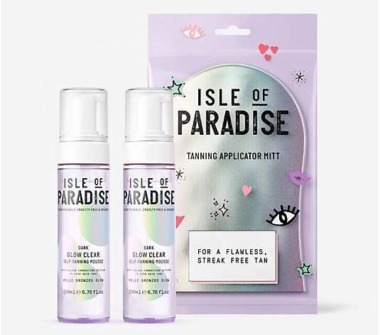 Isle of Paradise Self-Tanning Mousse Duo with Mitt