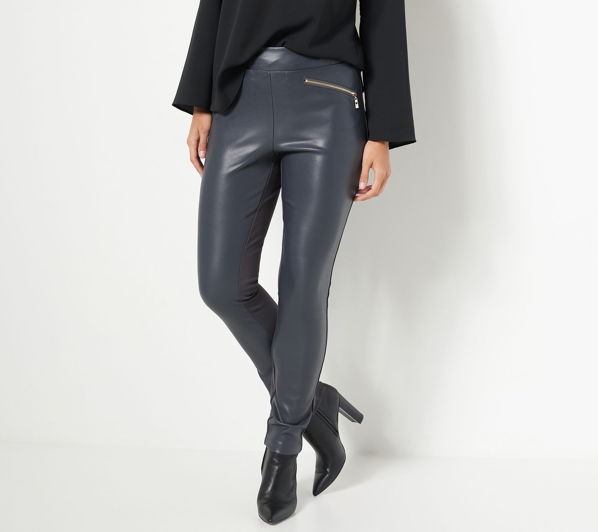 Qvc leather leggings best sale