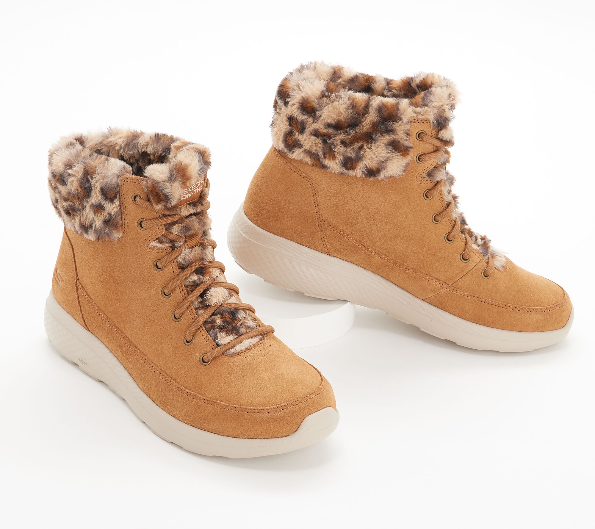 Skechers On-The-Go Water Repellent Suede - Leopard - QVC.com