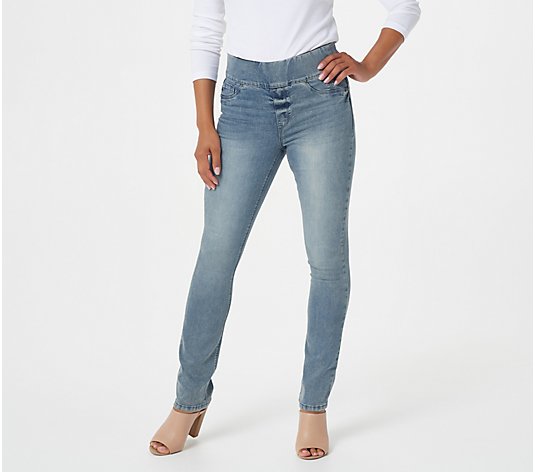 Laurie Felt Regular Silky Denim Jeans with Cambre Waistband